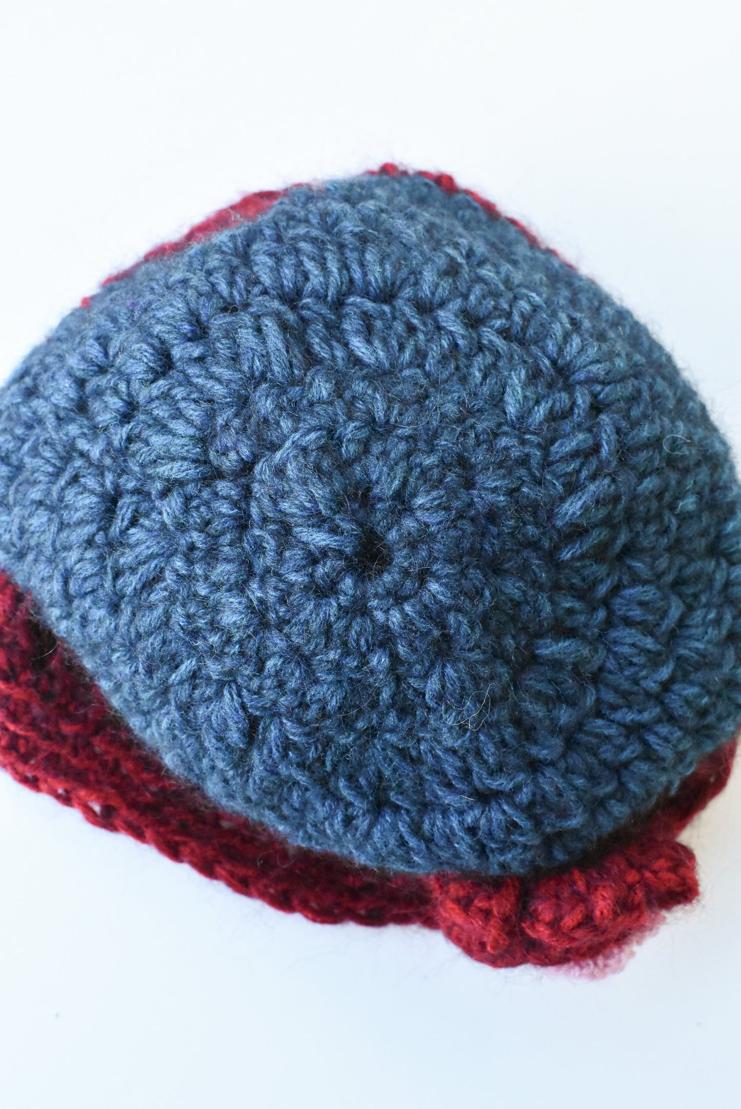 Handmade crochet flower hat