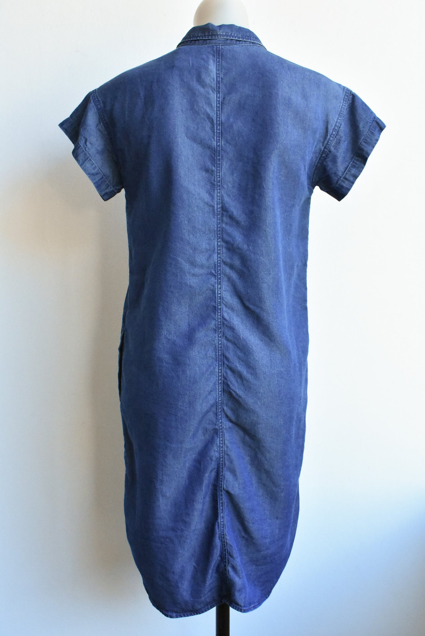 Sportscraft short sleeve synthetic jean dress, size 6