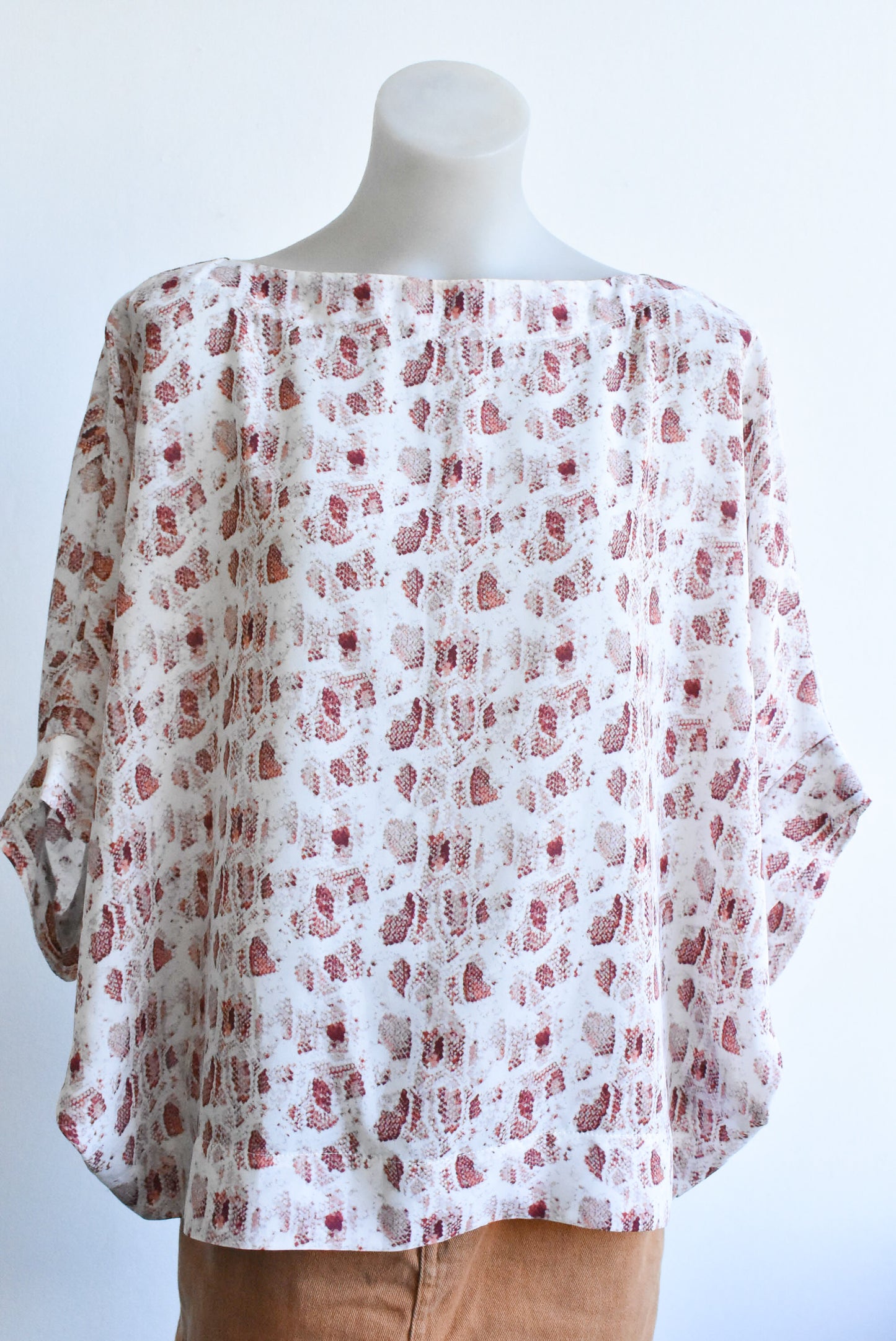 Moochi snakeskin top, size m