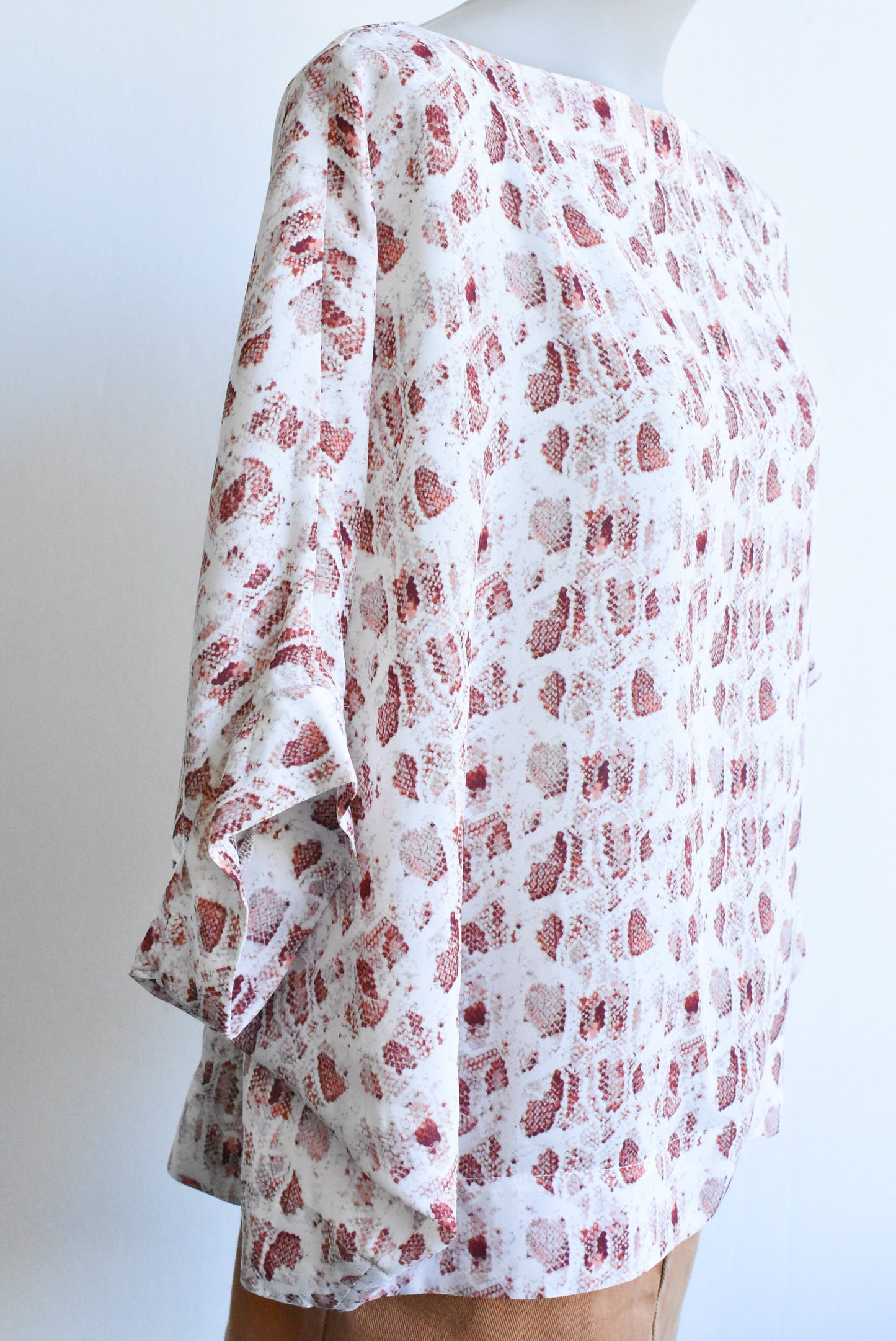 Moochi snakeskin top, size m