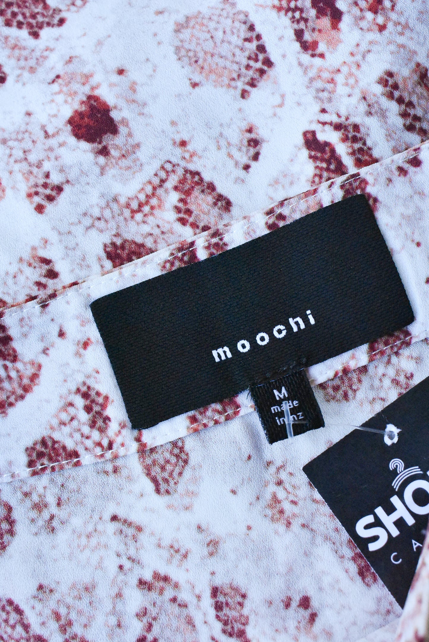 Moochi snakeskin top, size m
