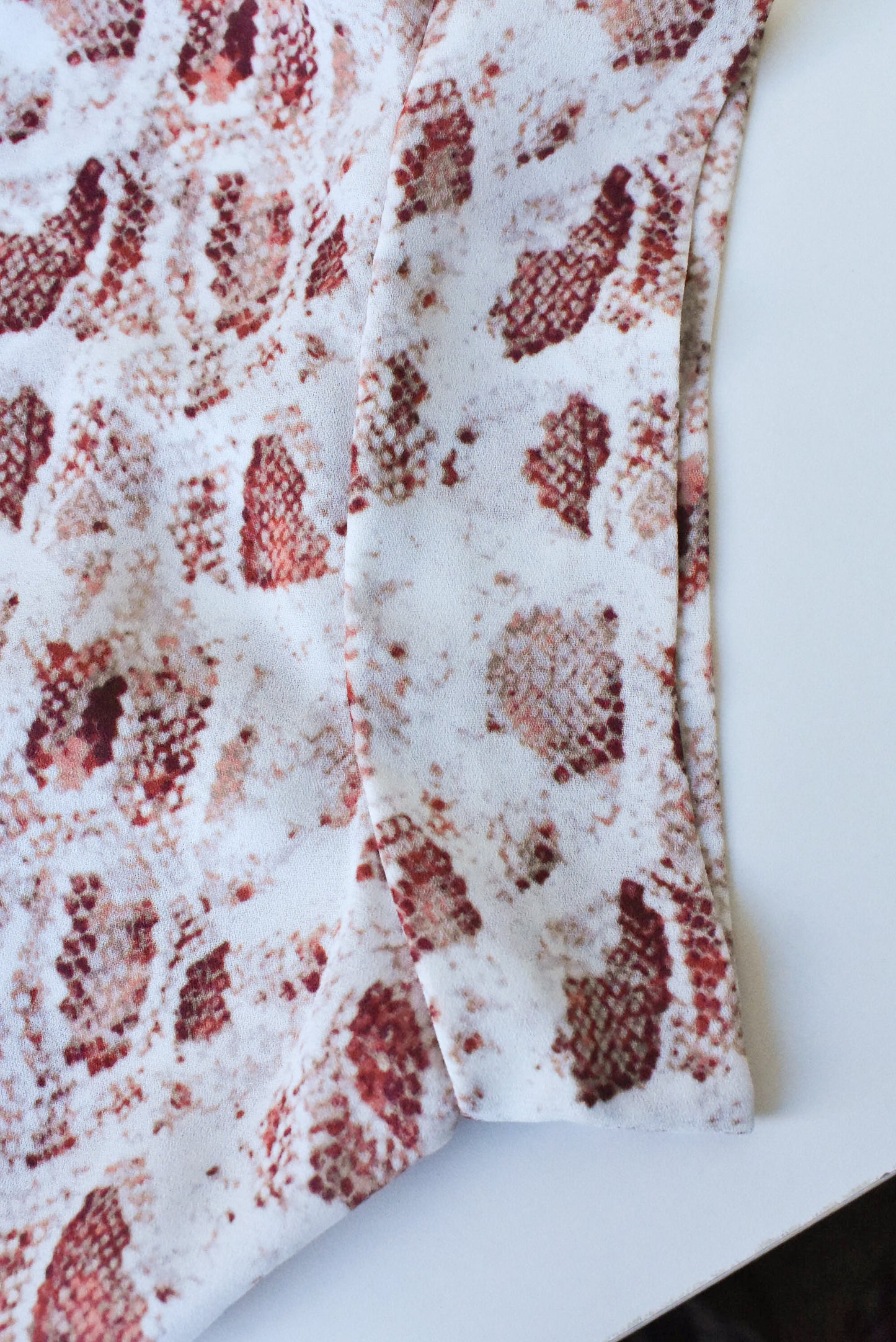 Moochi snakeskin top, size m