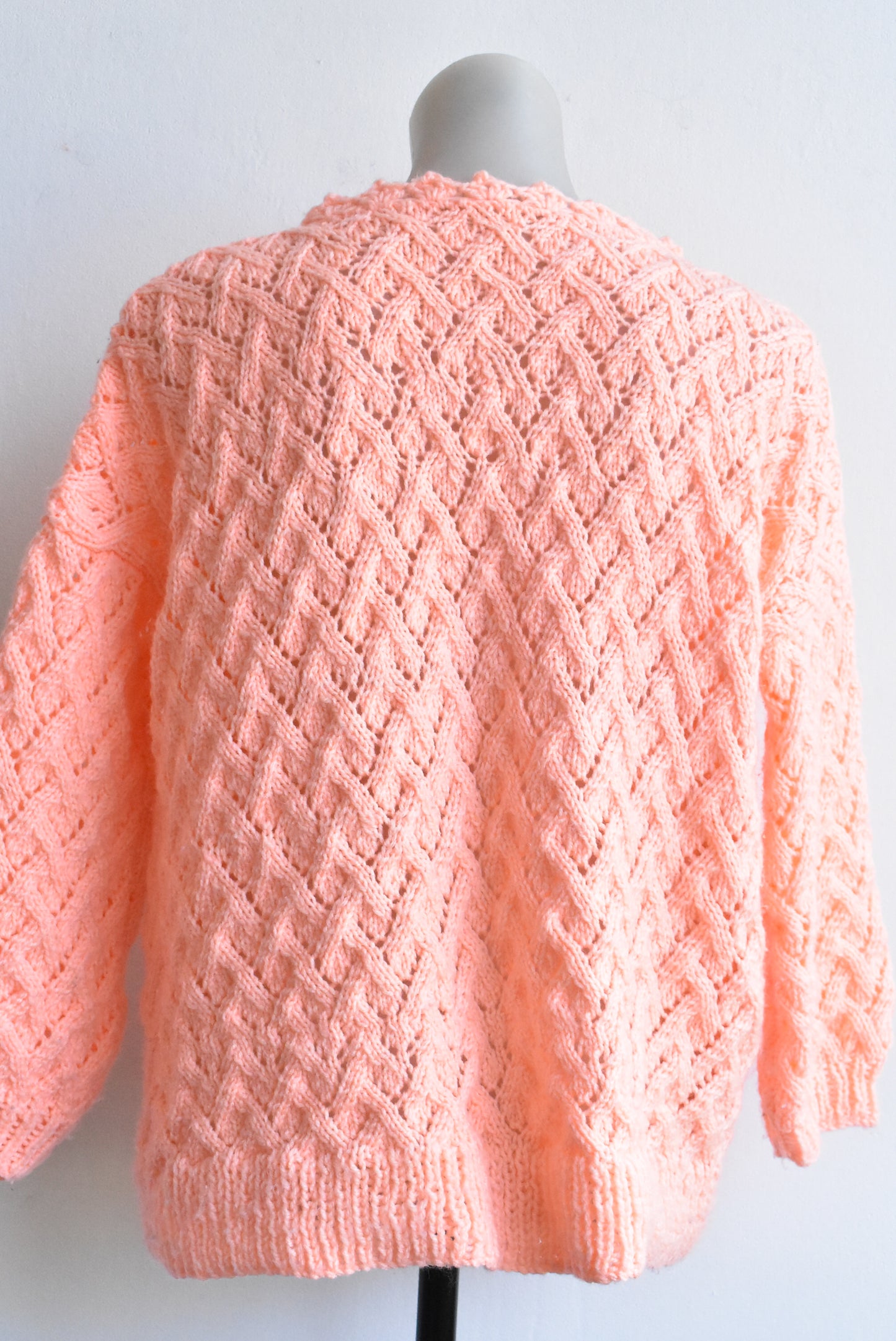 Bright Coral Handmade Jumper