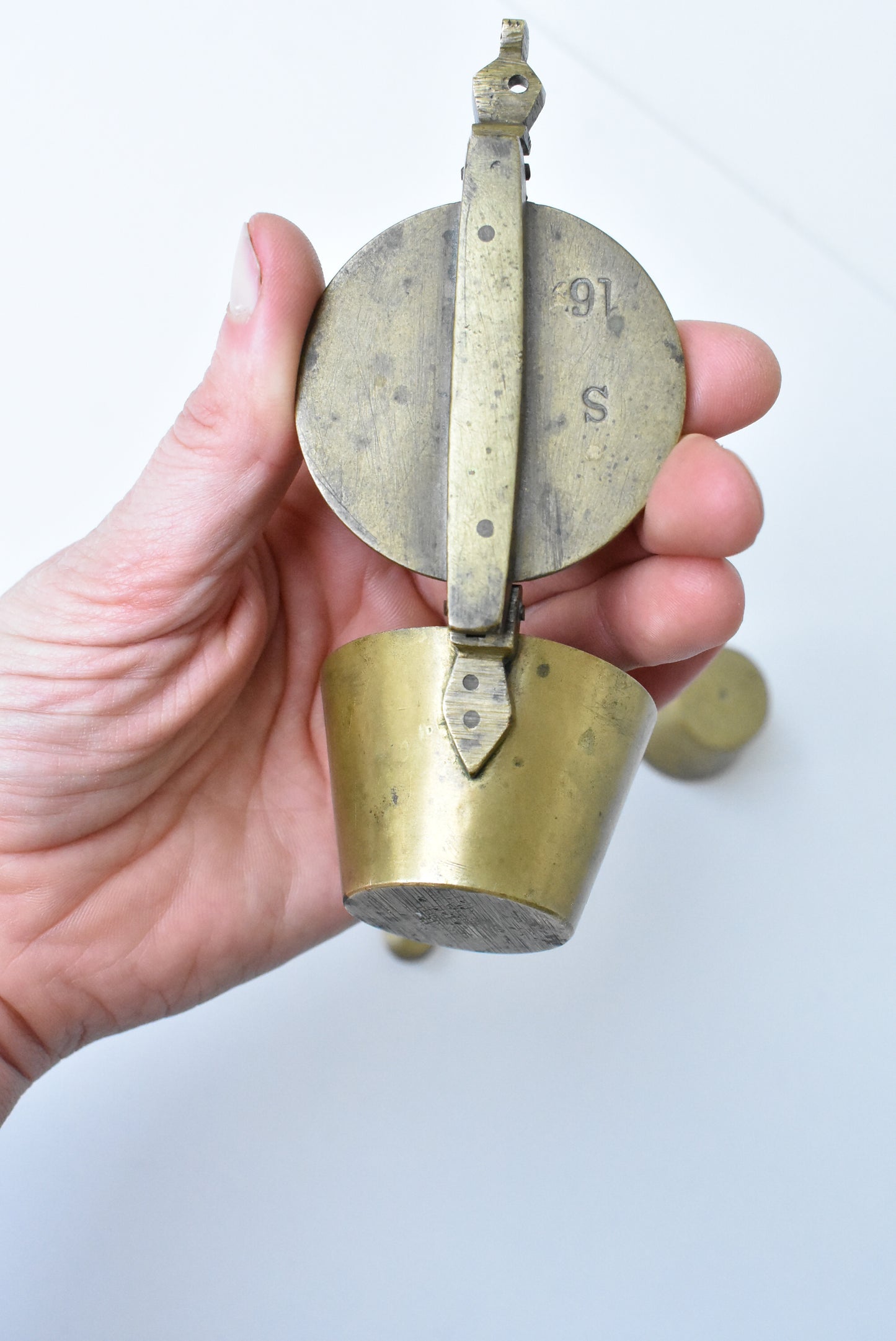 Vintage set of gold weights