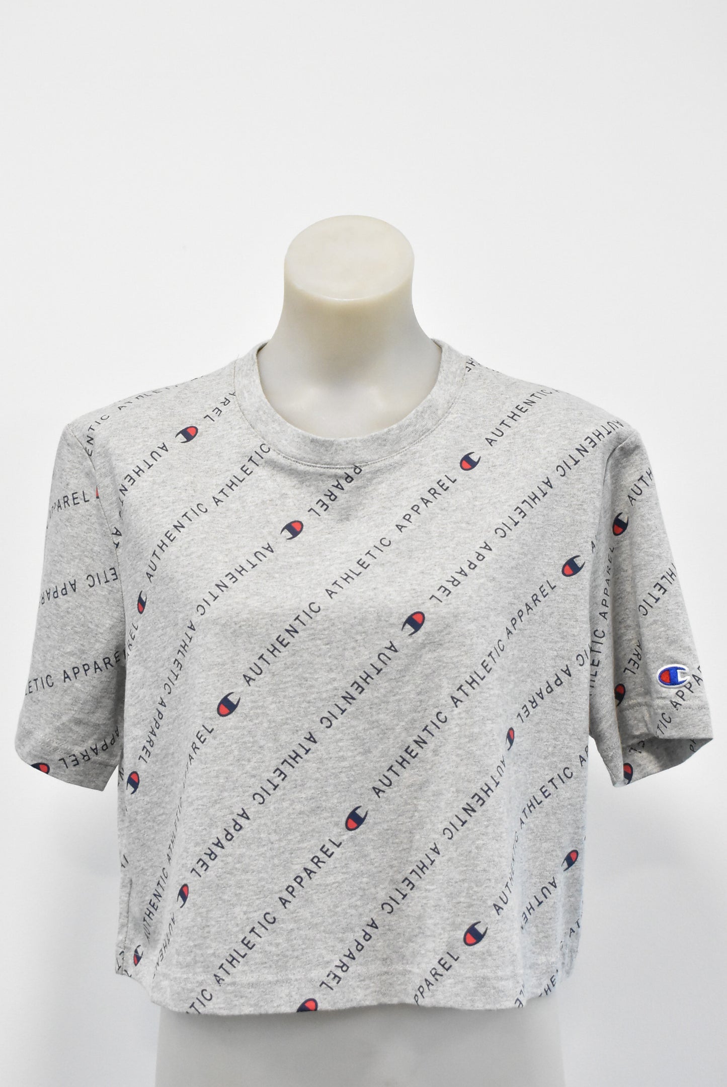 Champion NEW grey crop top, S