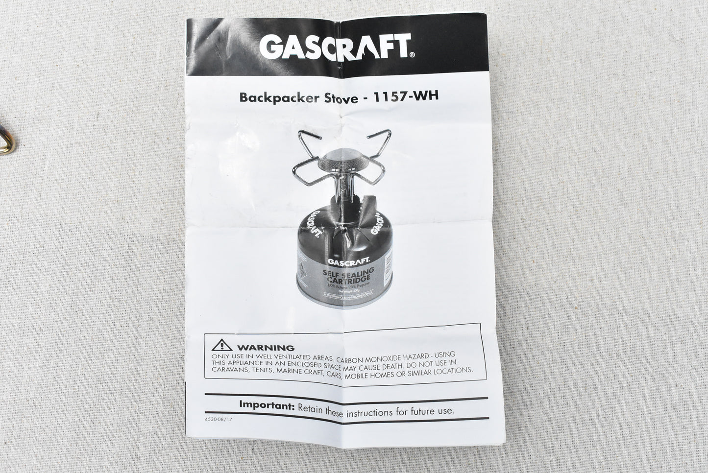 Gascraft backpacker stove