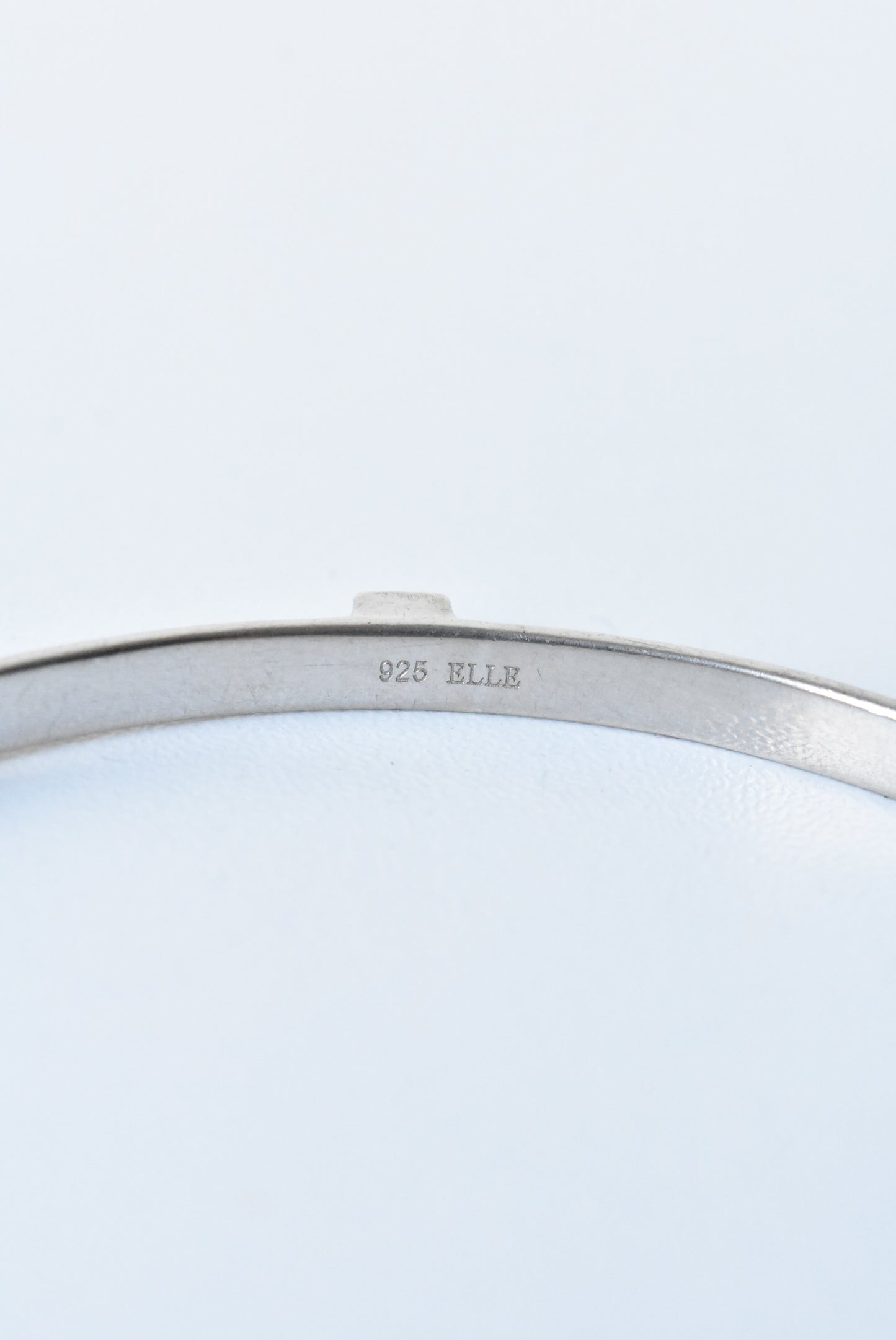 Elle 925 silver + ruby bracelet