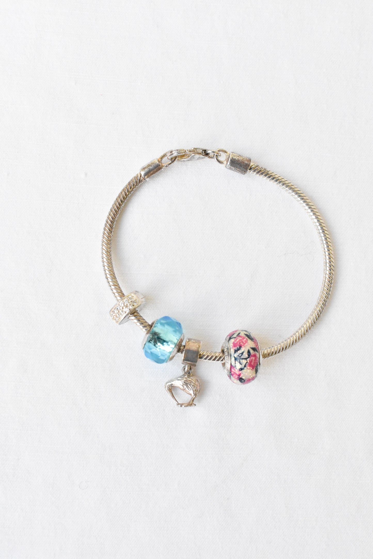 Michael Hill sterling silver and Murano glass bracelet