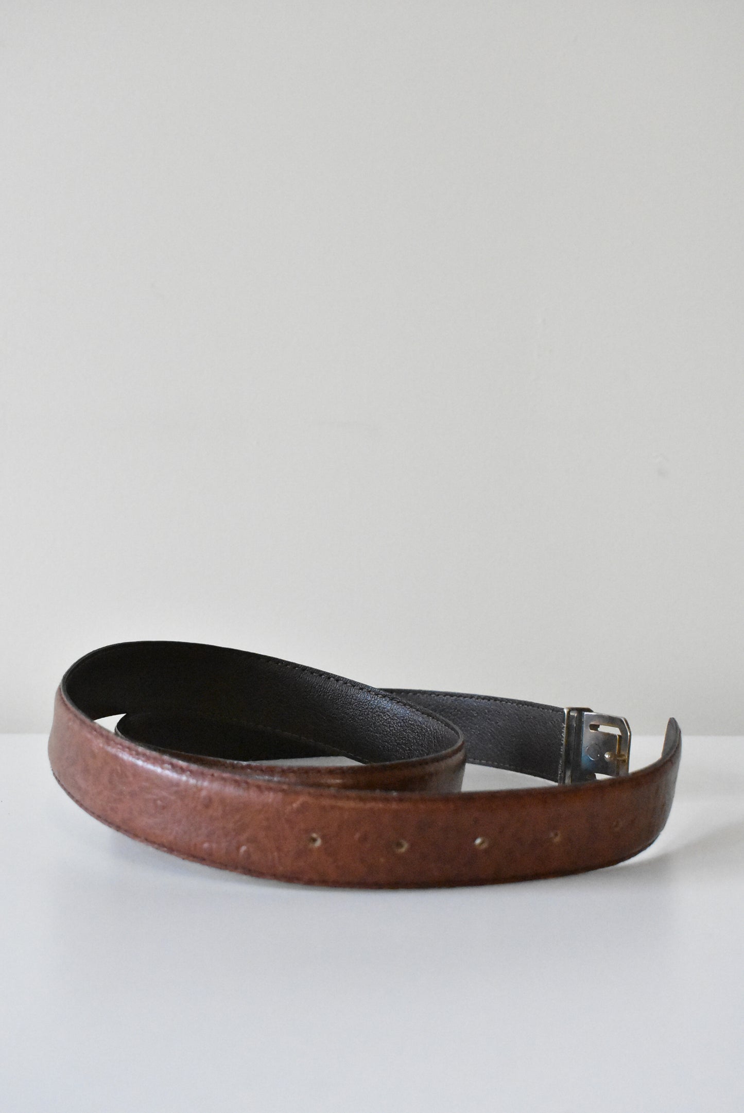 Vintage brown leather belt