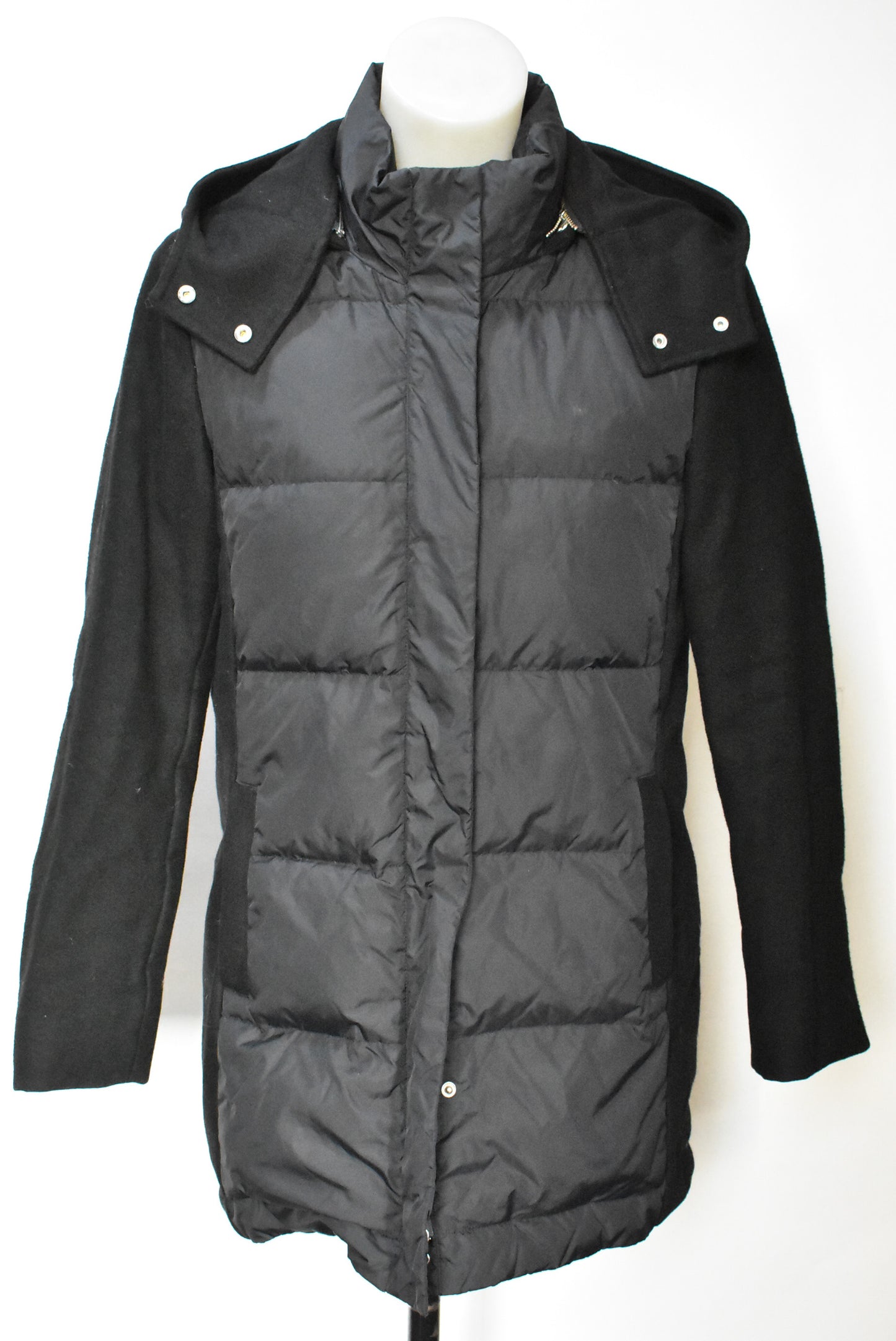 Trenery, black winter down jacket, s