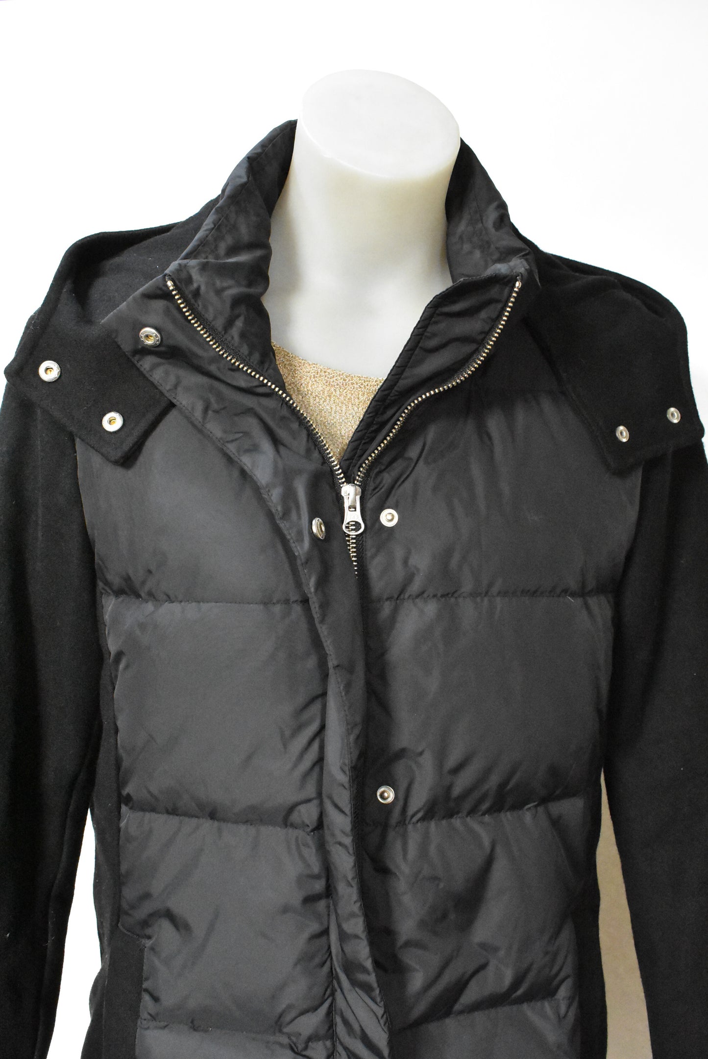 Trenery, black winter down jacket, s