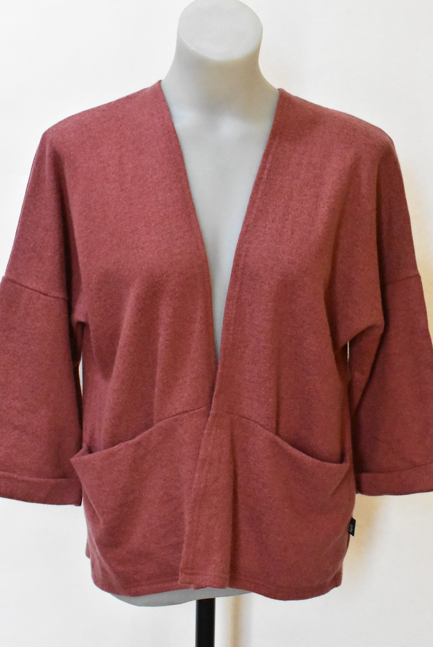 Kilt wool blend rose crop sleeve bolero, S