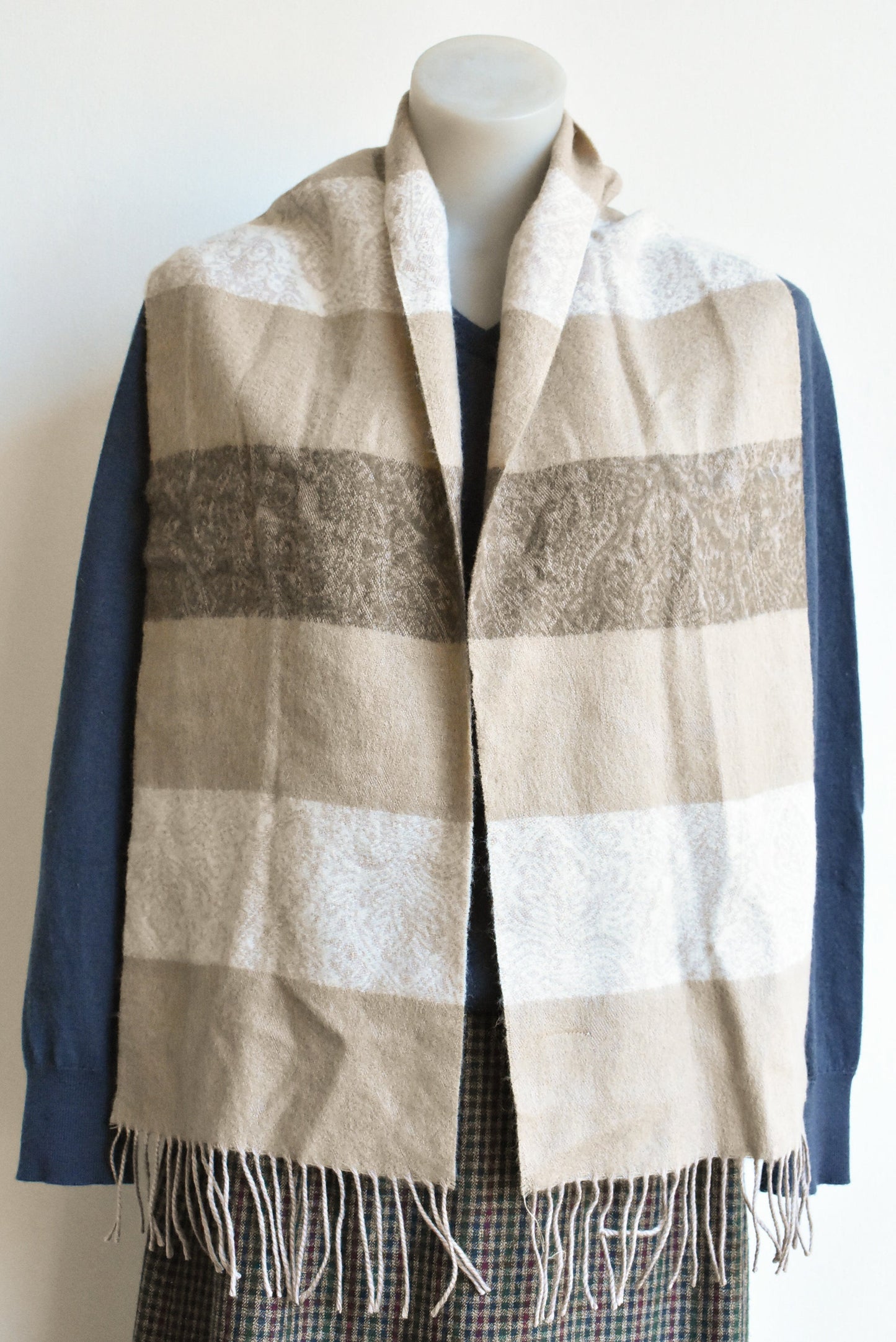 Brown Pattern Scarf