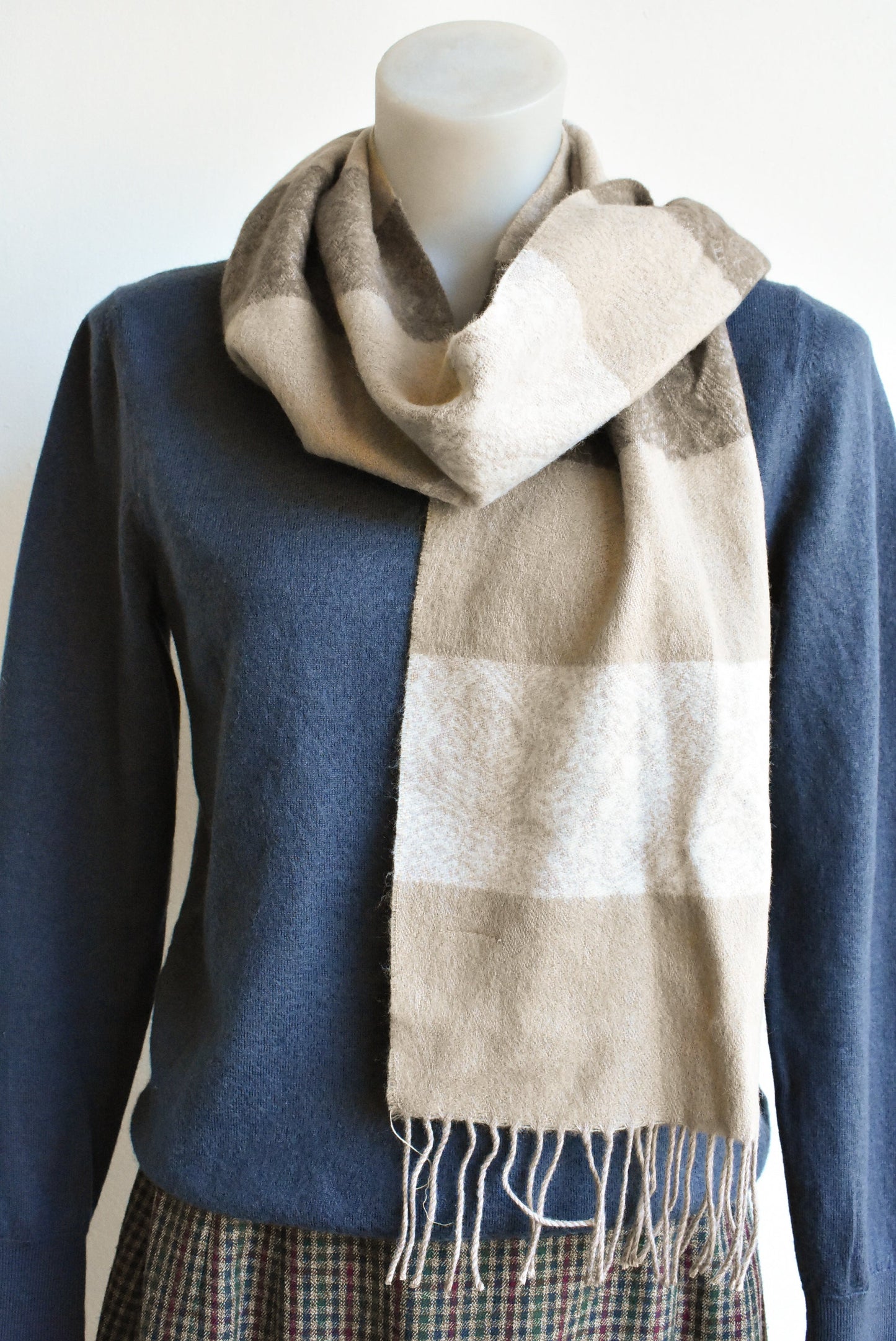 Brown Pattern Scarf