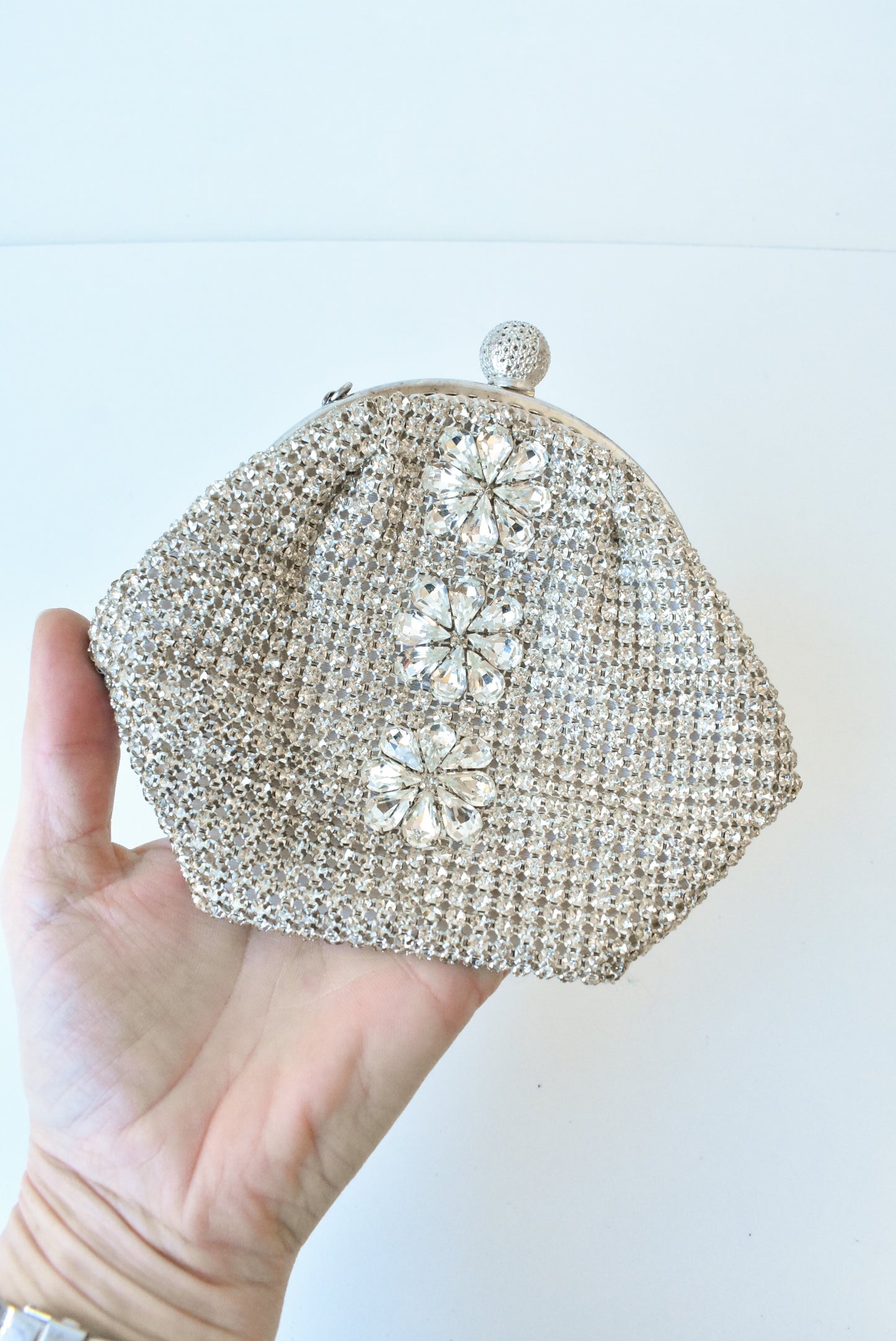 Stunning diamante wristlet bag