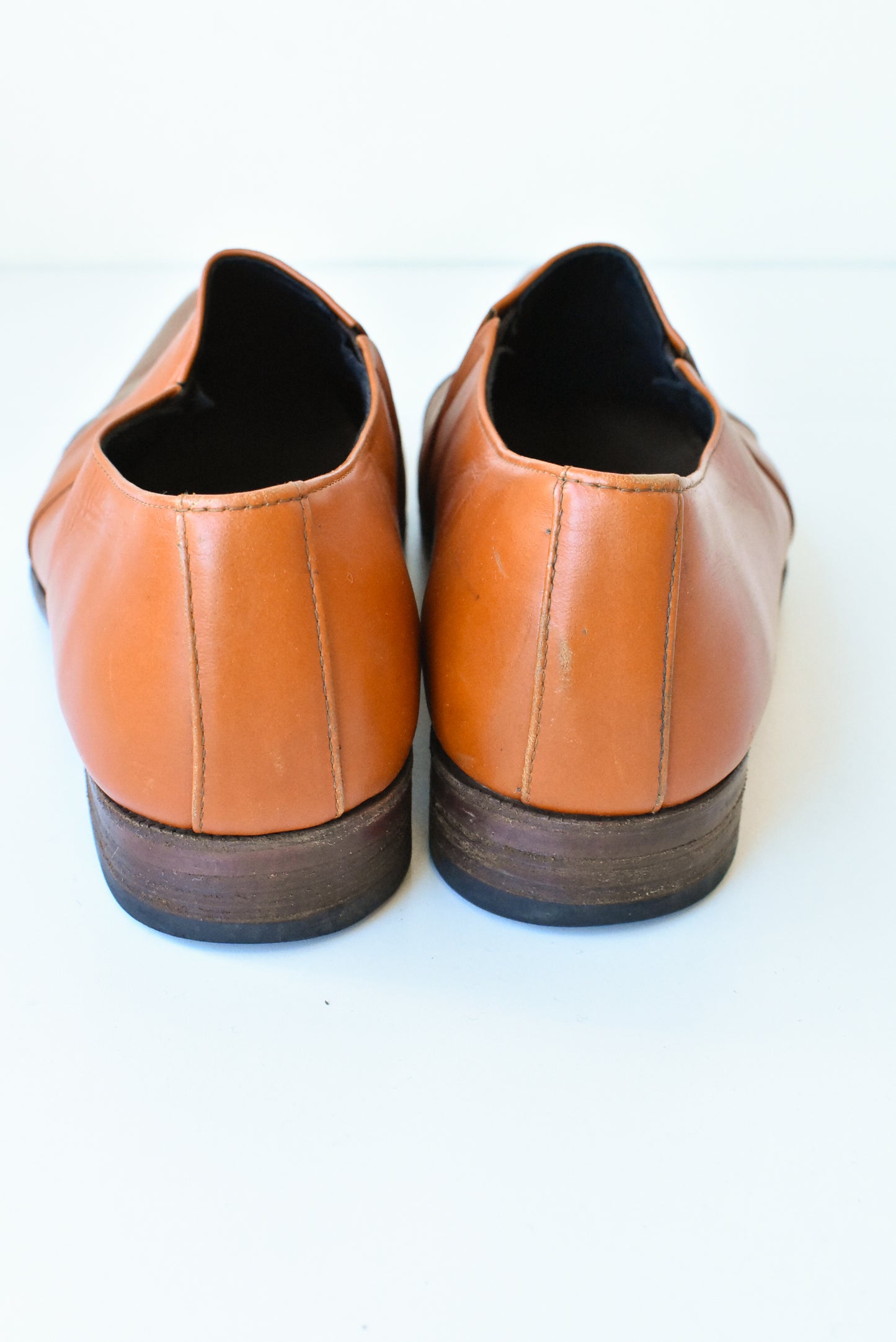 YALY tan leather dress shoes, eu46