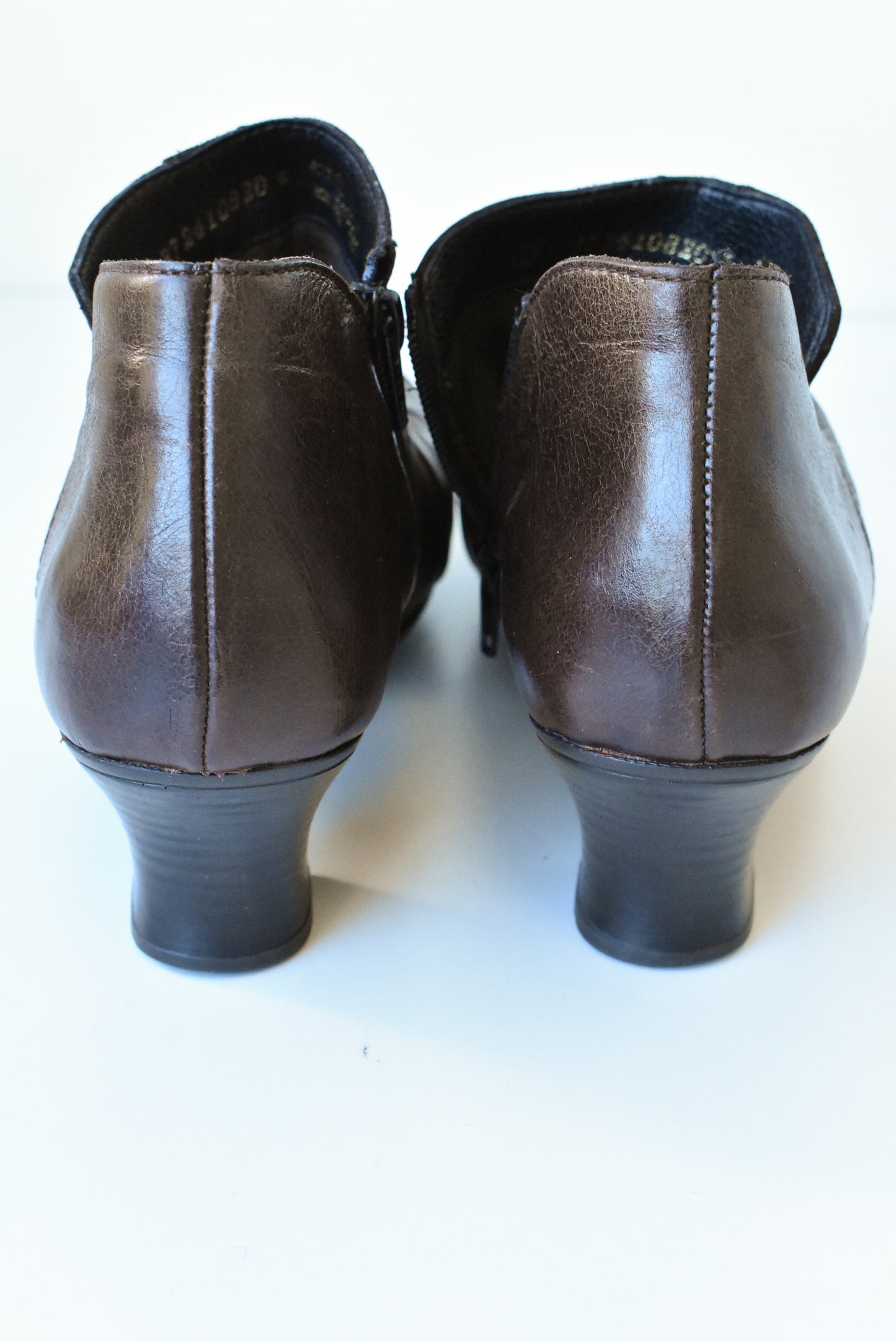 Rieker brown leather boots, 39