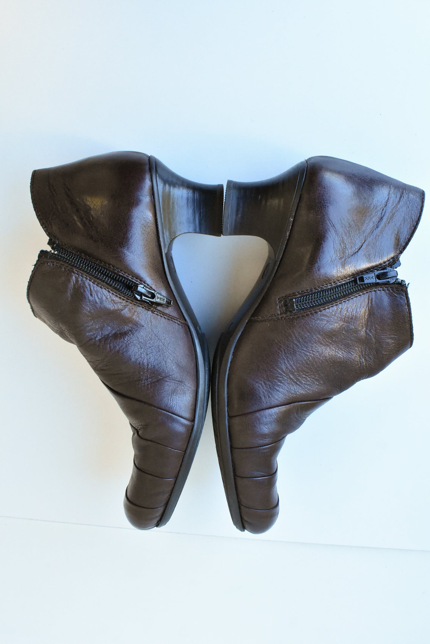 Rieker brown leather boots, 39