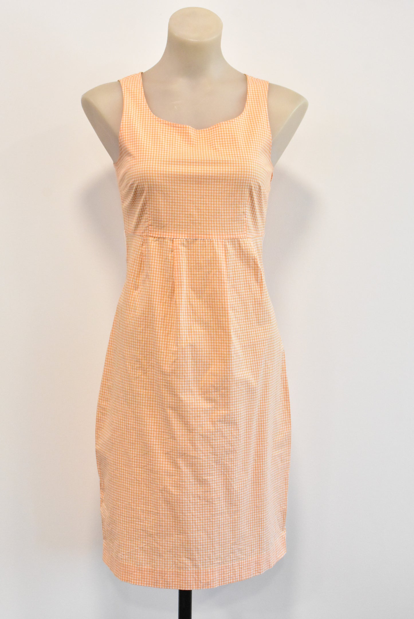 Mexx peach gingham dress, 6