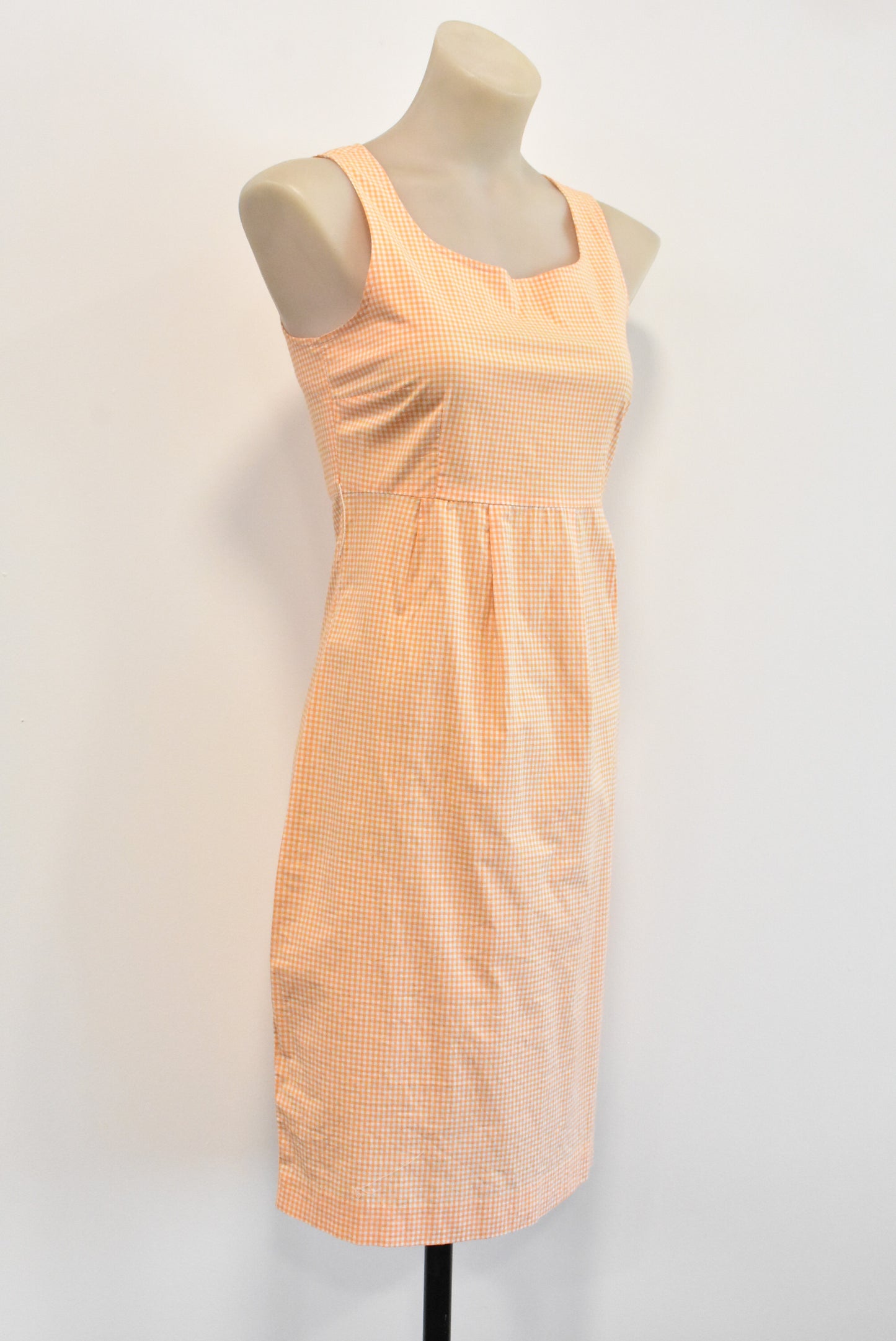 Mexx peach gingham dress, 6