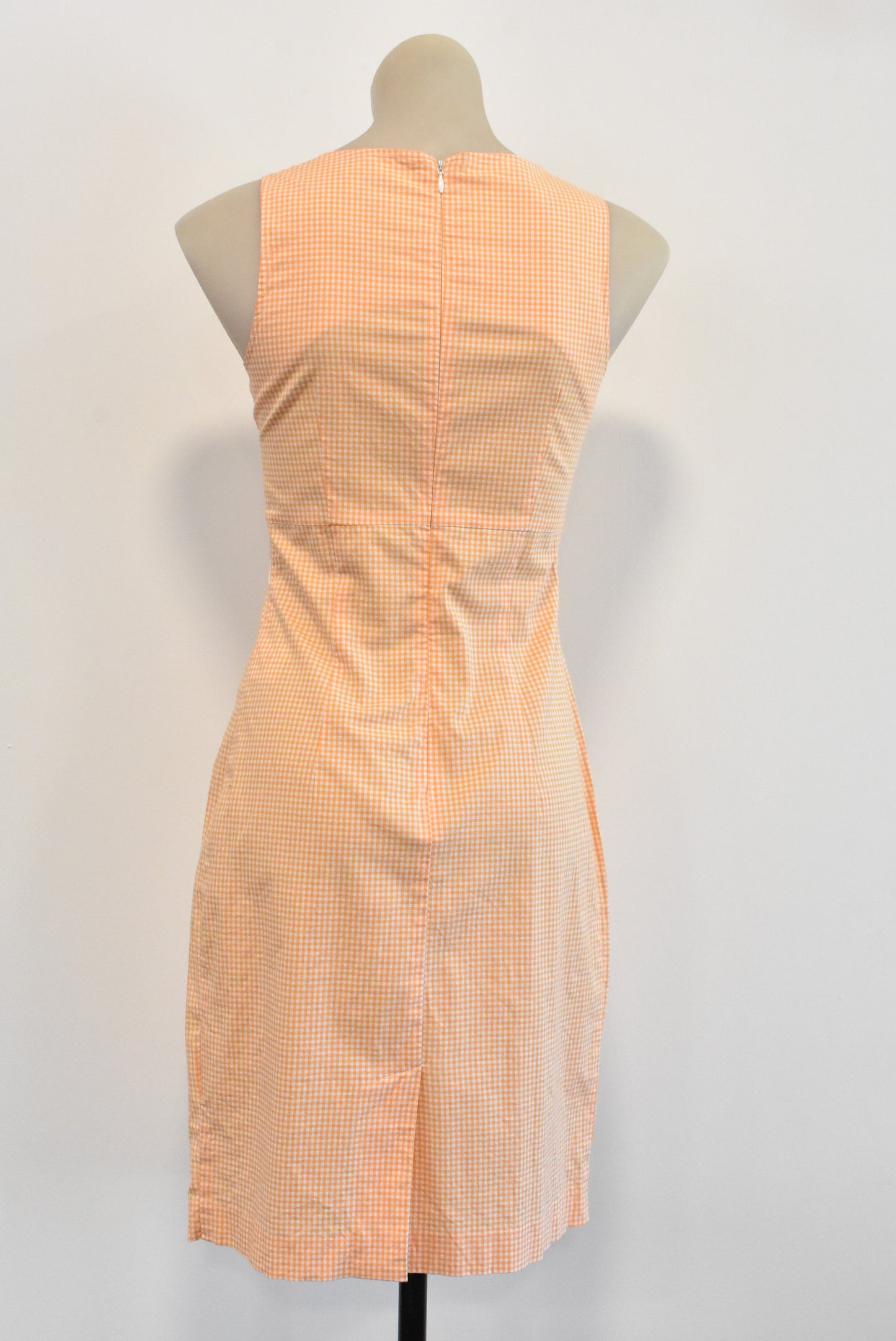 Mexx peach gingham dress, 6