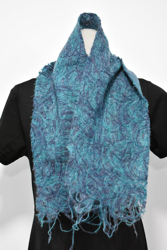 Funky felted scarf
