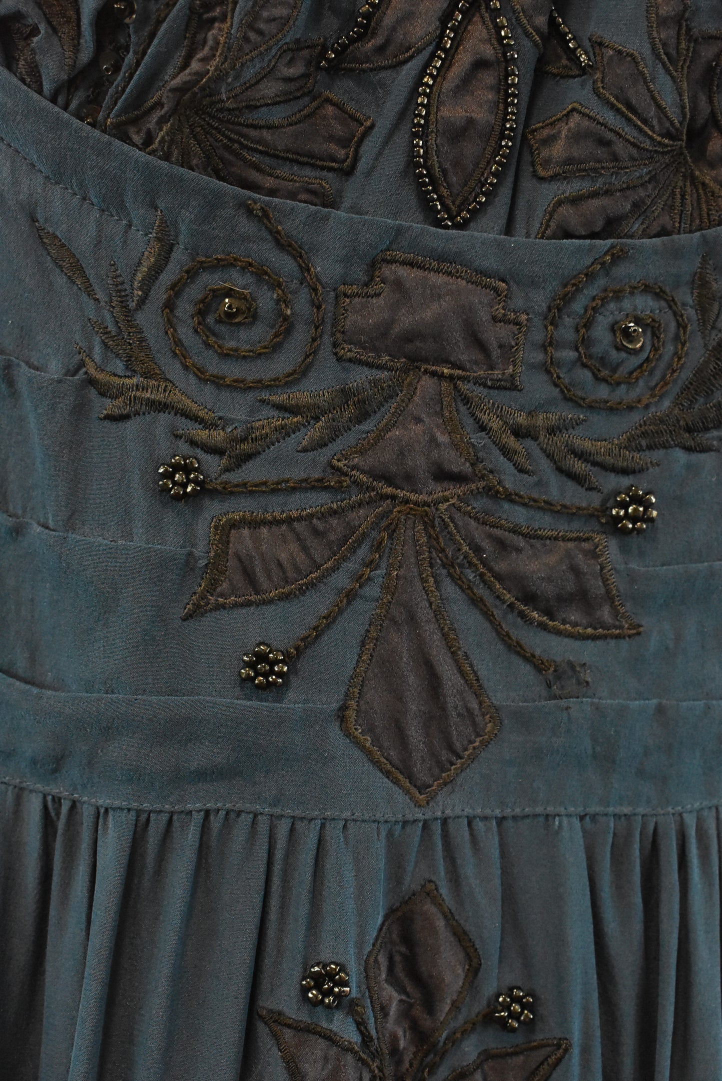 Trelise Cooper 100% silk dress with beaded bodice, 10