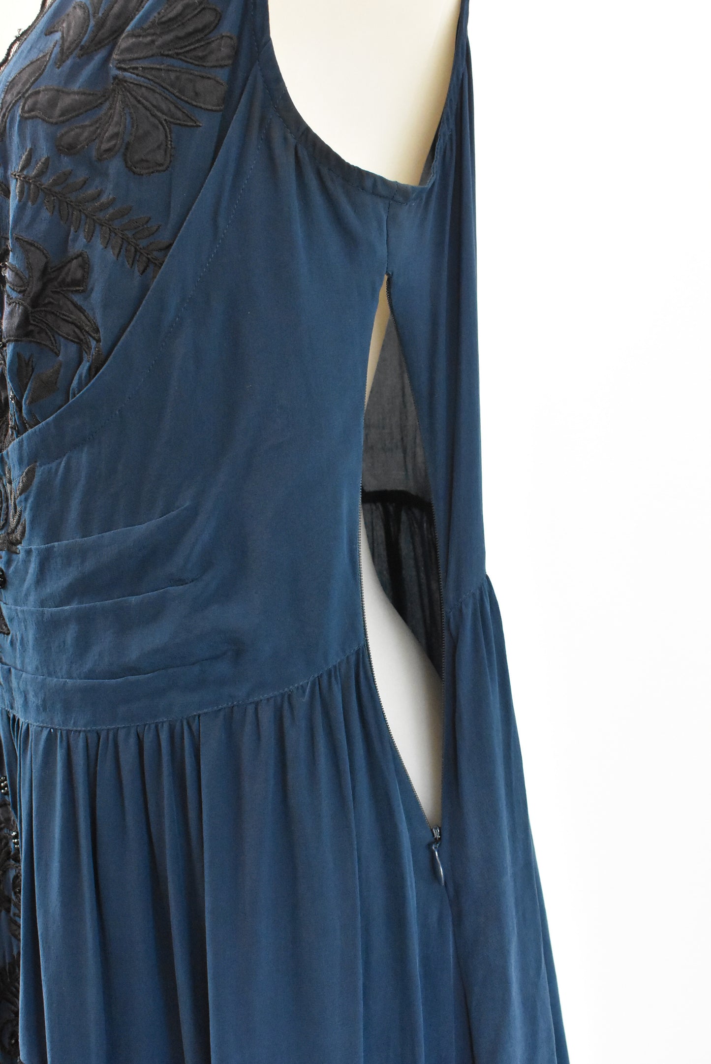 Trelise Cooper 100% silk dress with beaded bodice, 10
