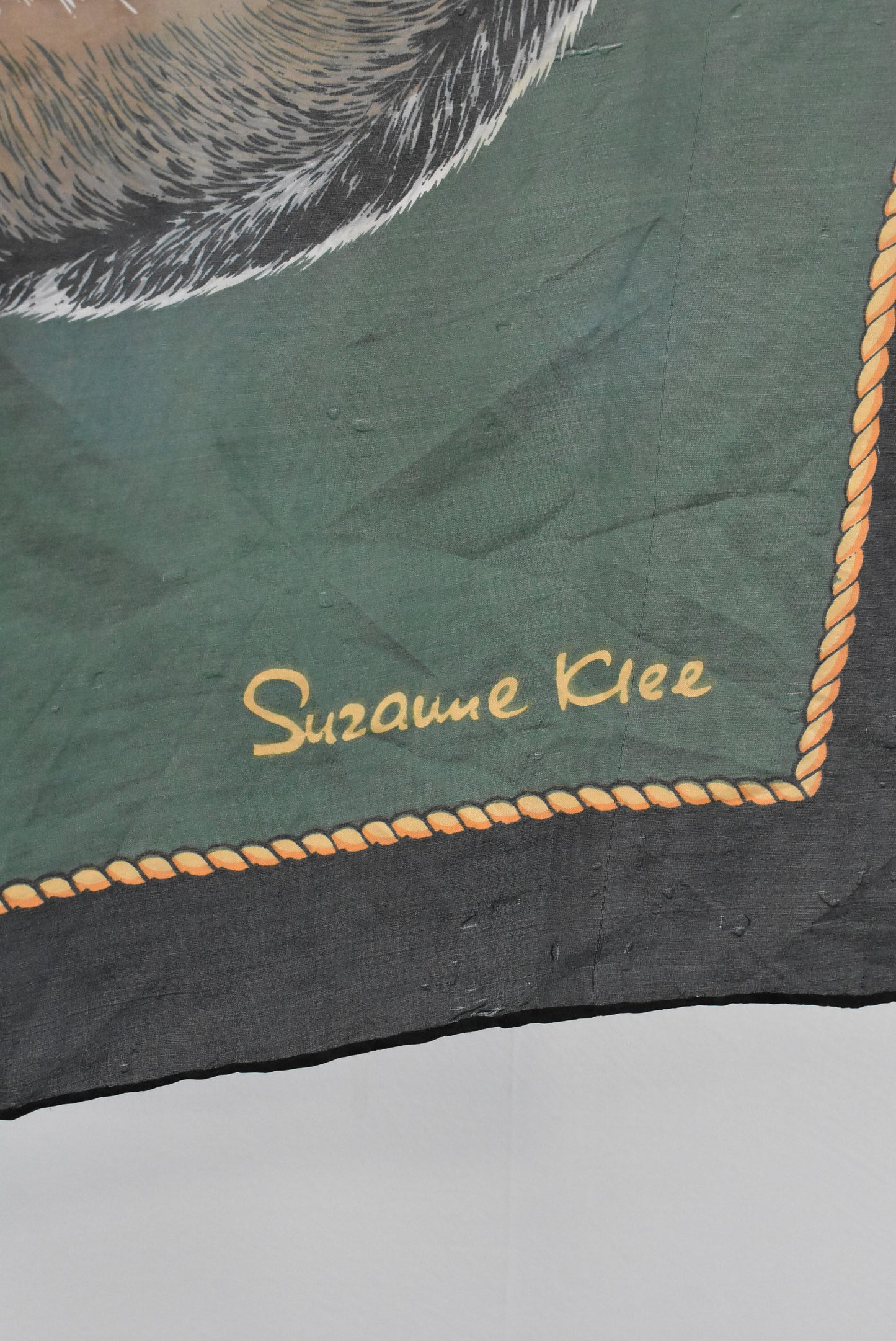 Suzanne Klee silk cat scarf