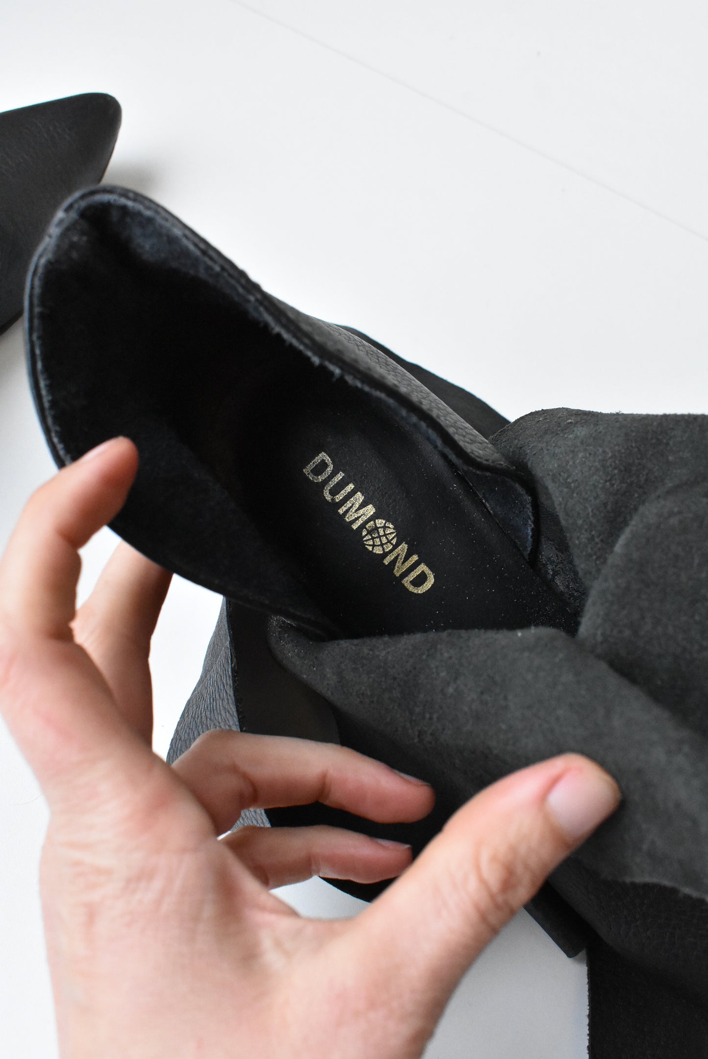 Dumond leather black boots, size 39