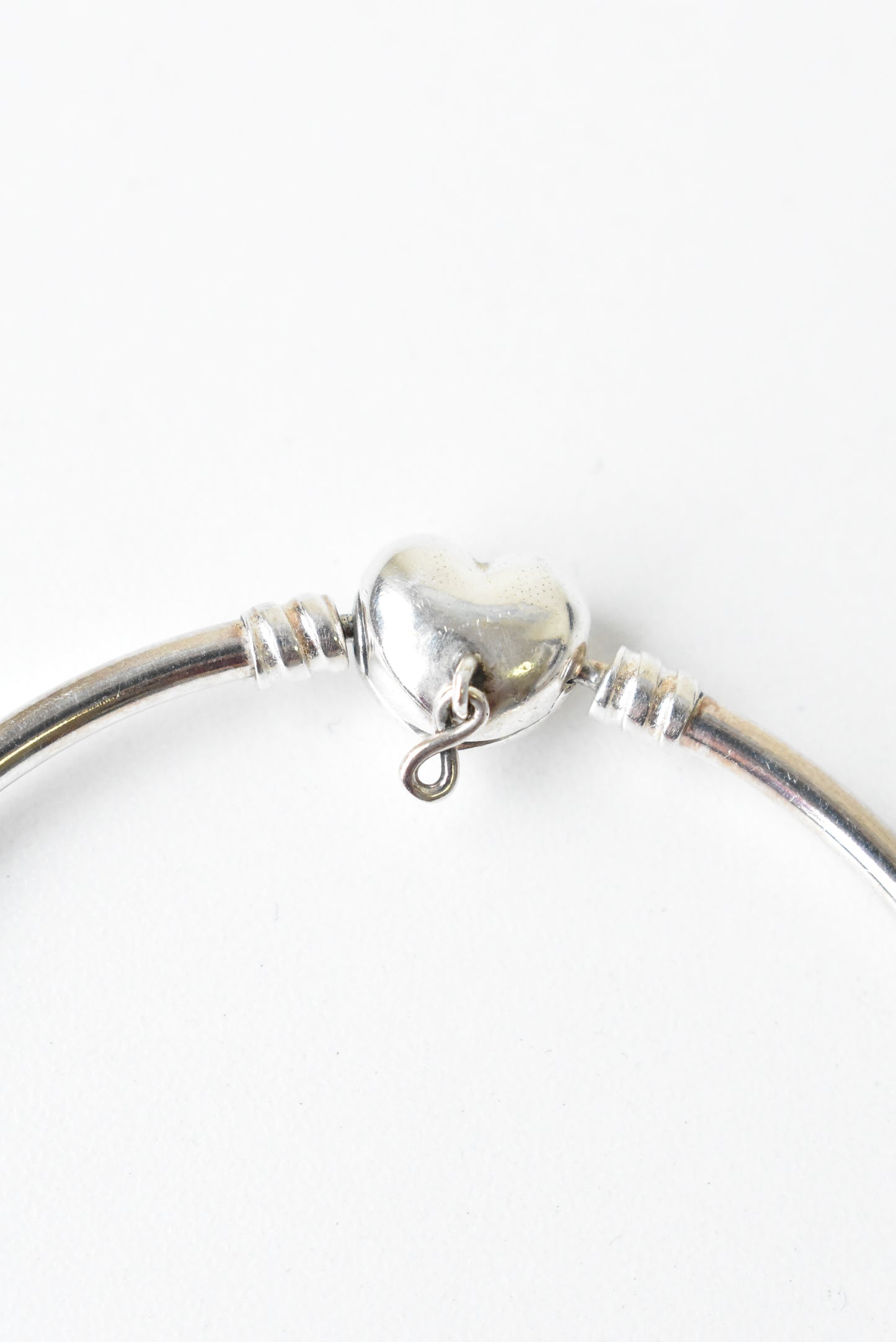 Pandora 'Forever Love' silver heart bangle