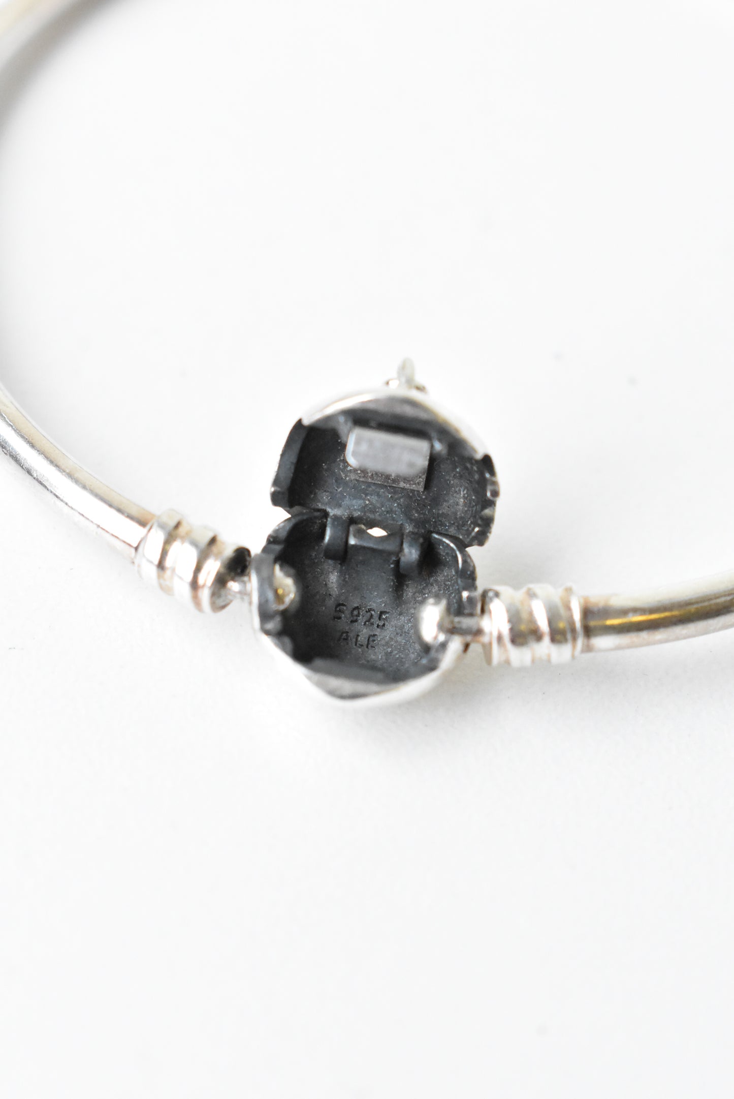 Pandora 'Forever Love' silver heart bangle