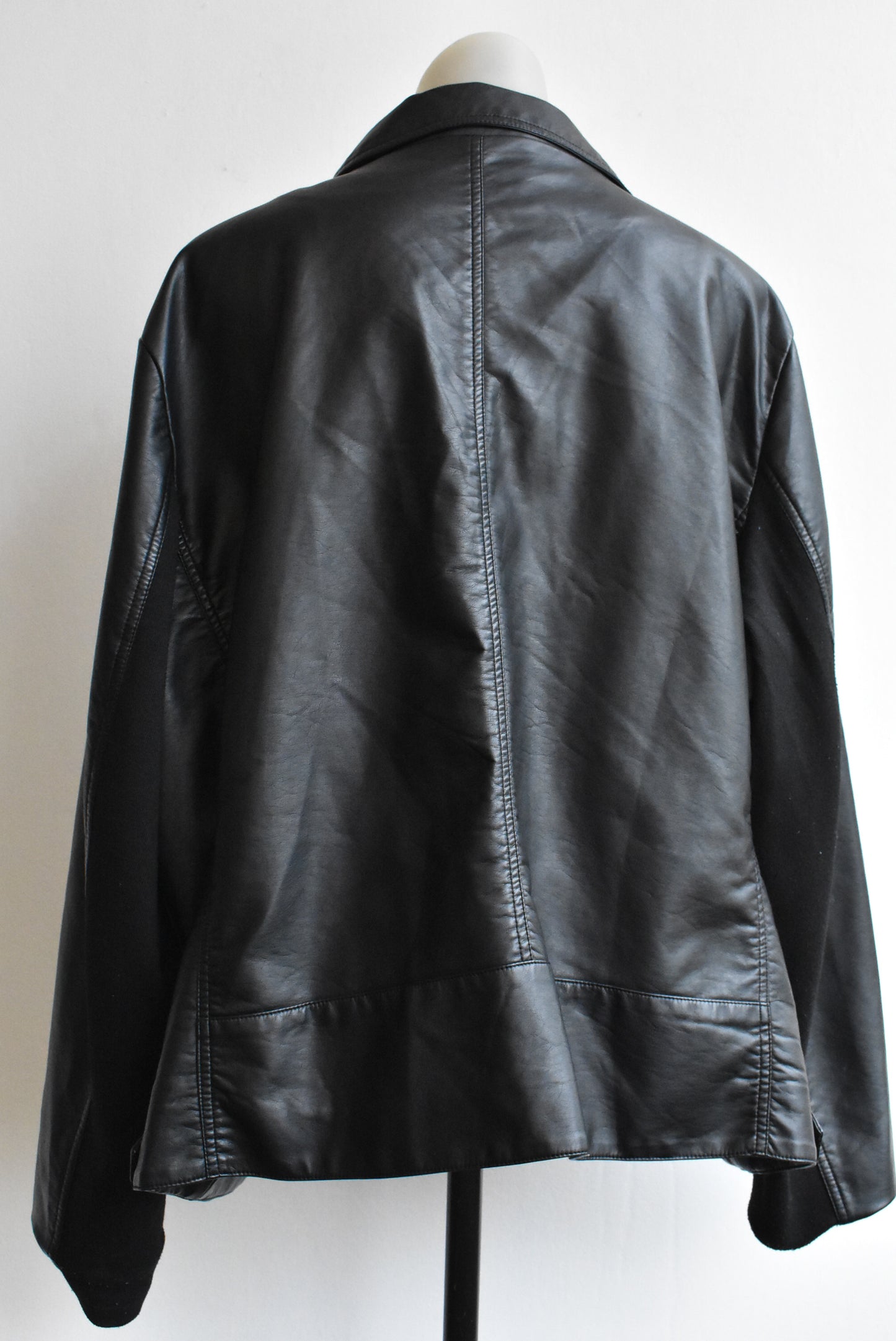 Kate Madison black synthetic jacket, Size plus (28)