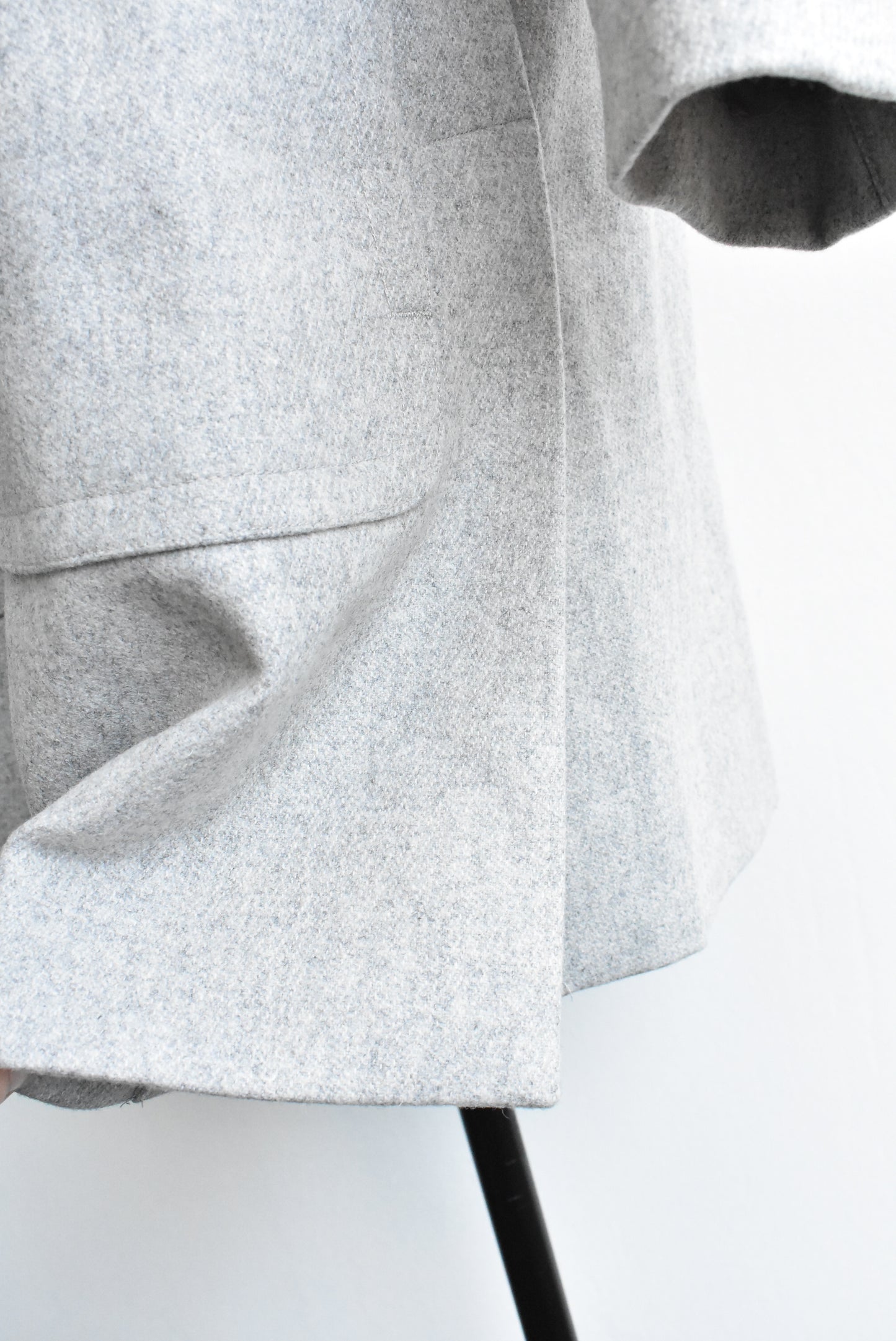 Trenery grey wool blend coat, XS