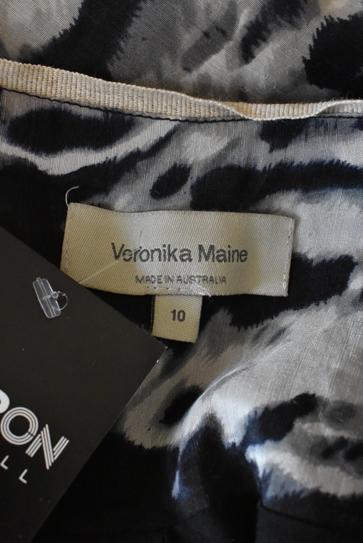 Veronika Maine linen & silk blend skirt, 10