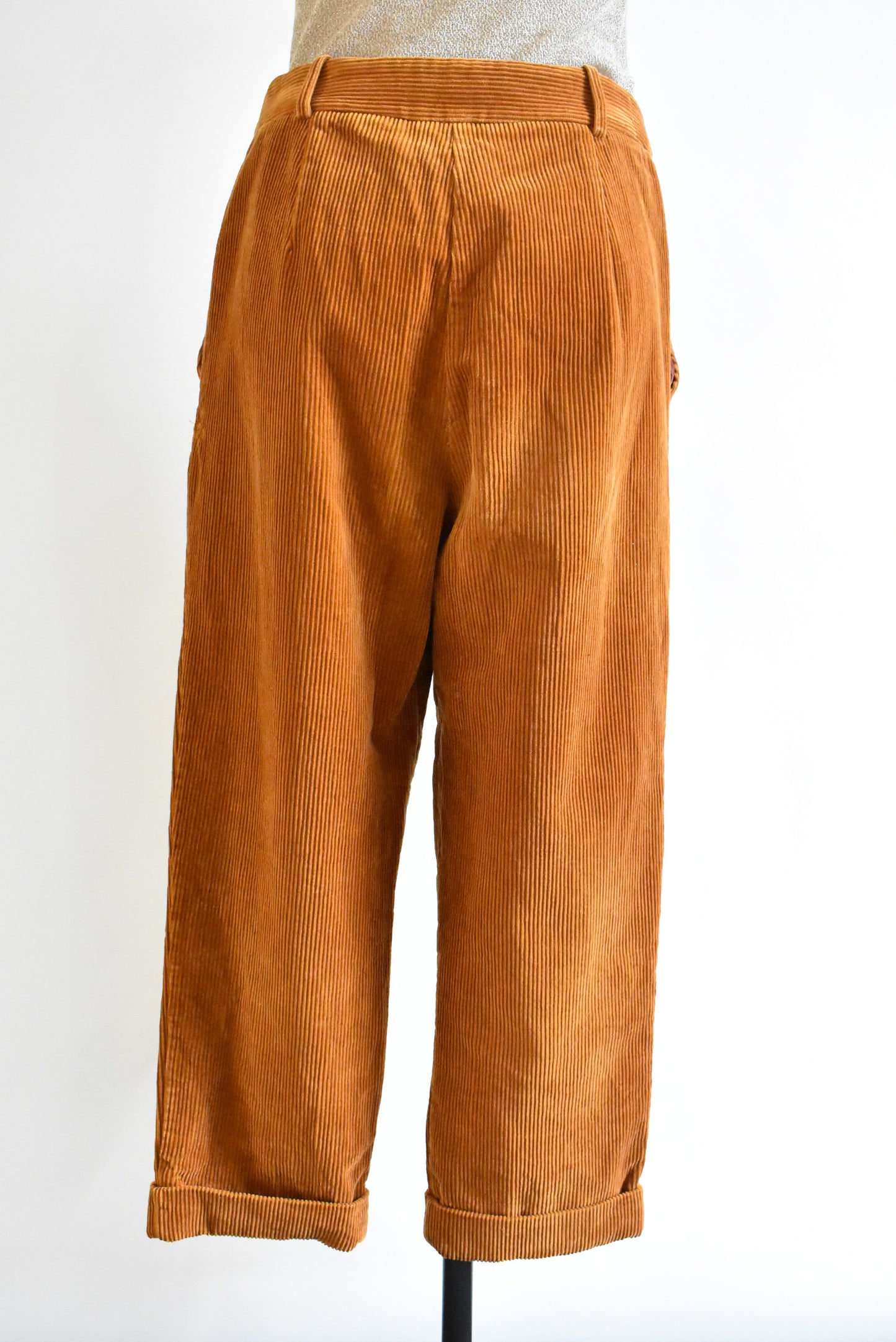 Vera Ravenna ginger corduroy pants, size 10