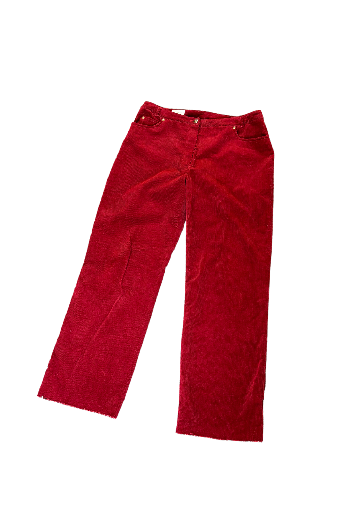 Fabiani red corduroy pants, 14