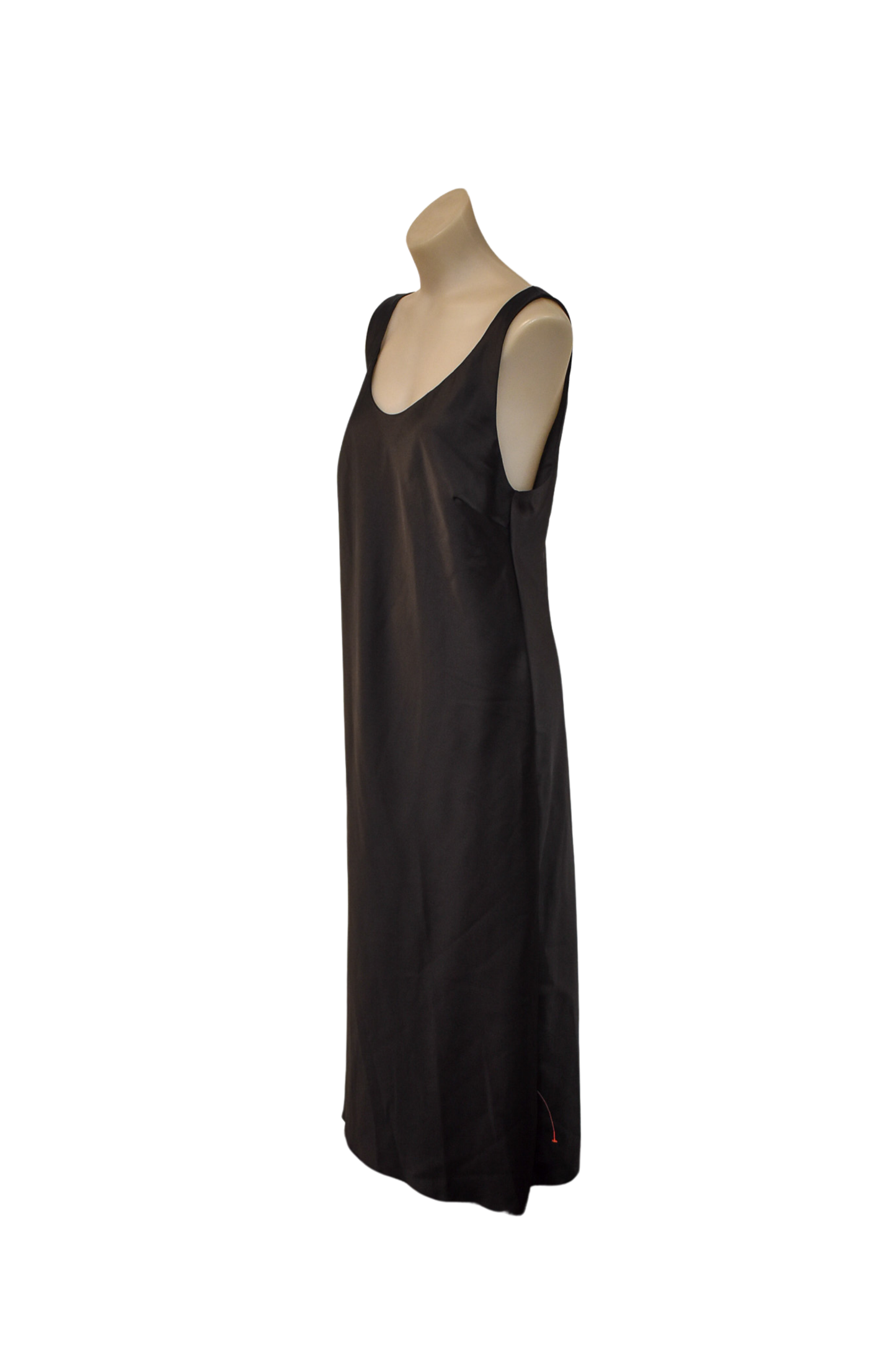 ASOS black satin dress, 18