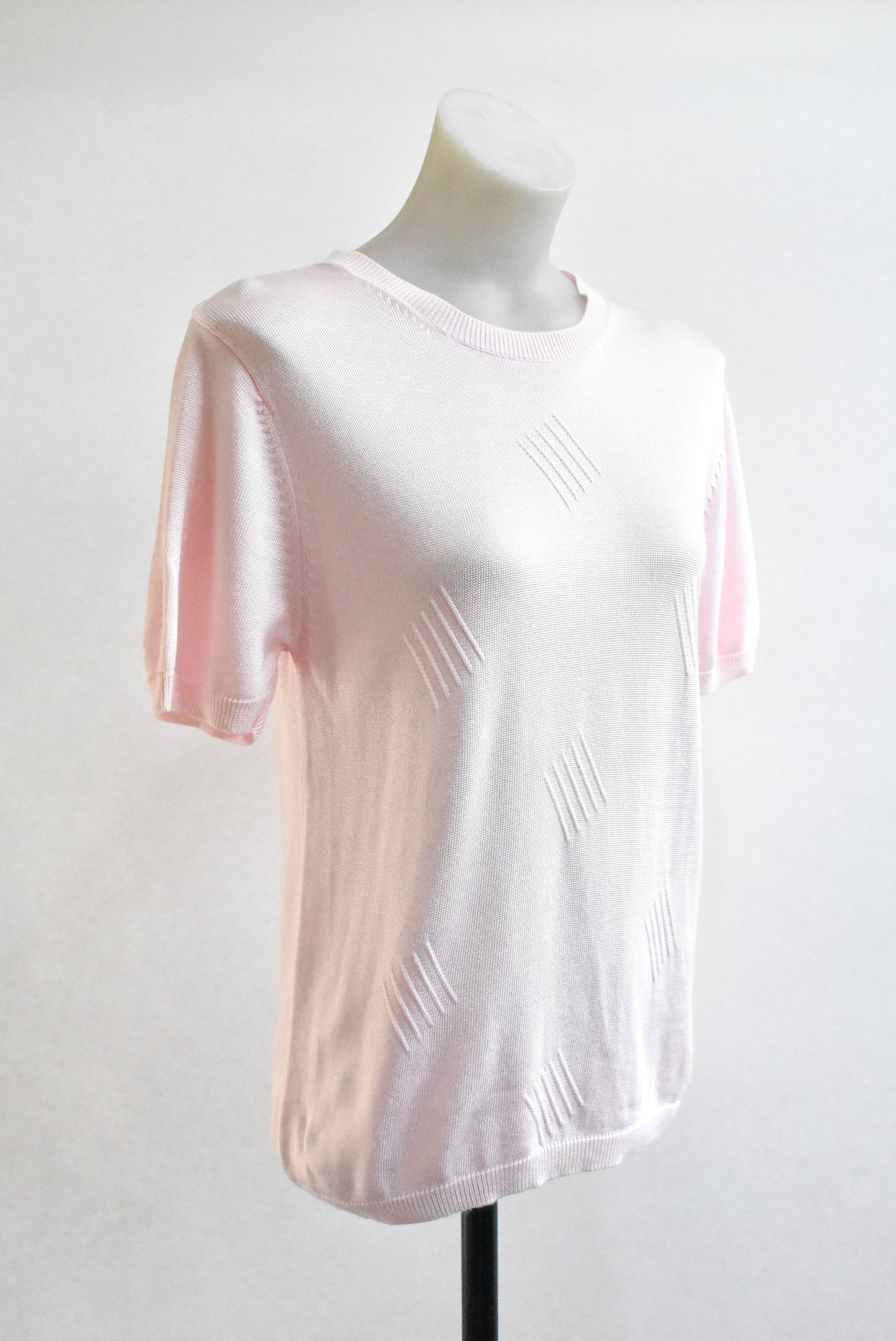 Slade retro-style baby pink knit, size 10