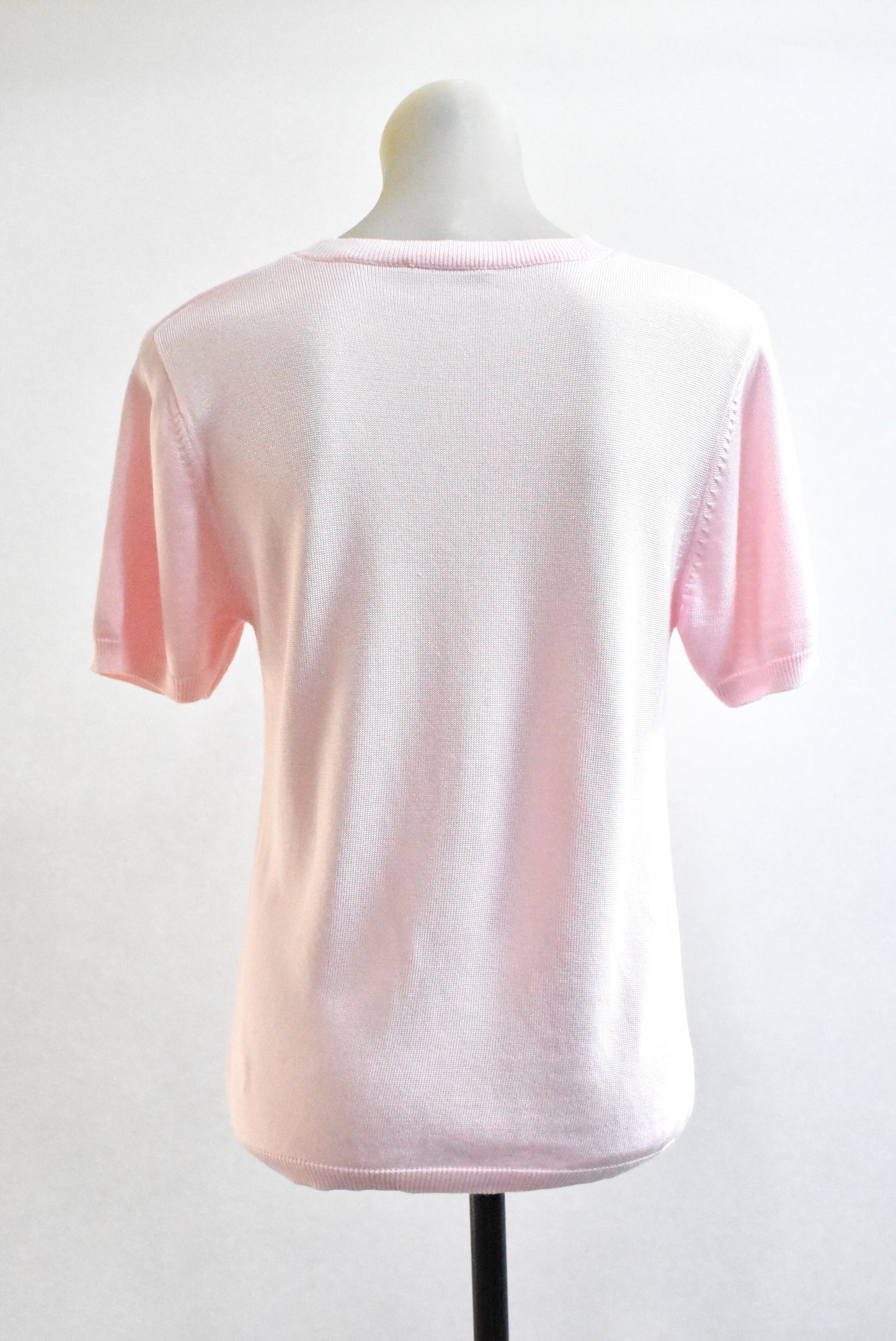 Slade retro-style baby pink knit, size 10