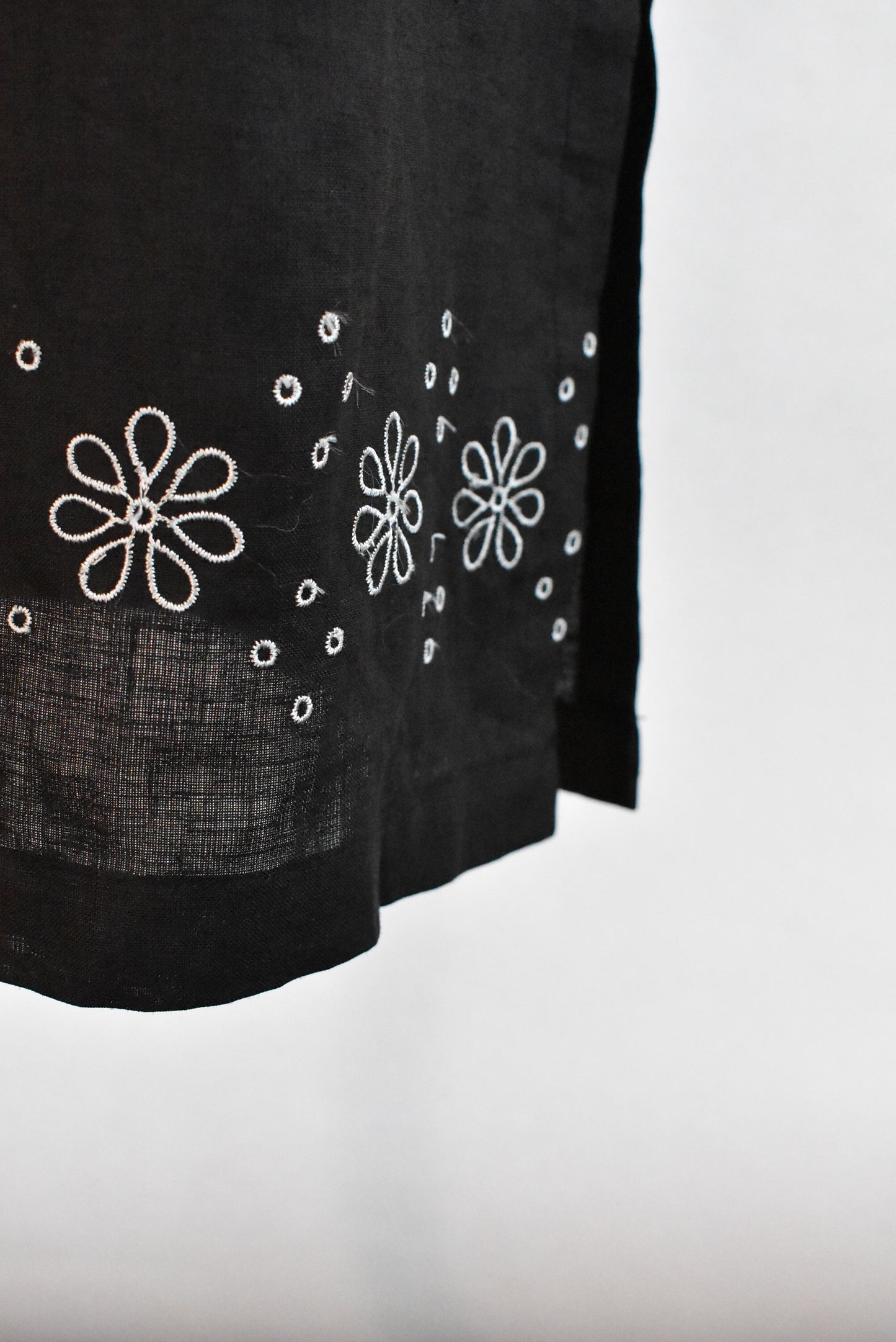 Stop Over Lifestyle black 100% linen dress, size M