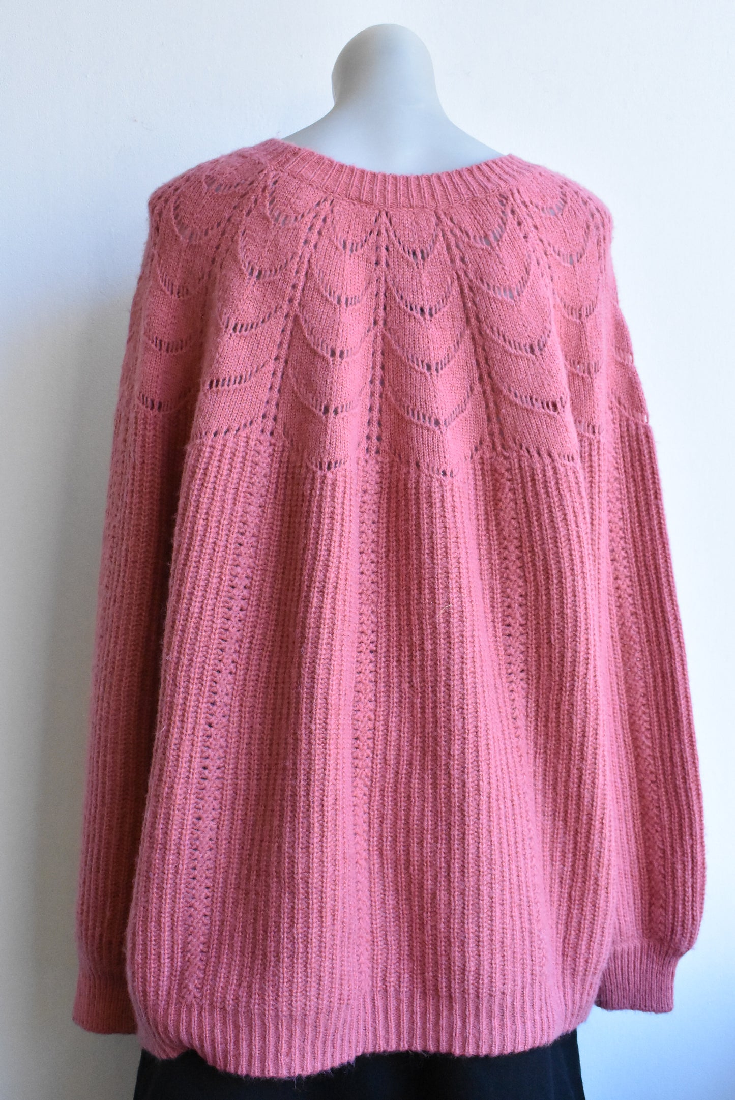 Joules pink merino, alpaca etc. blend jumper, 20