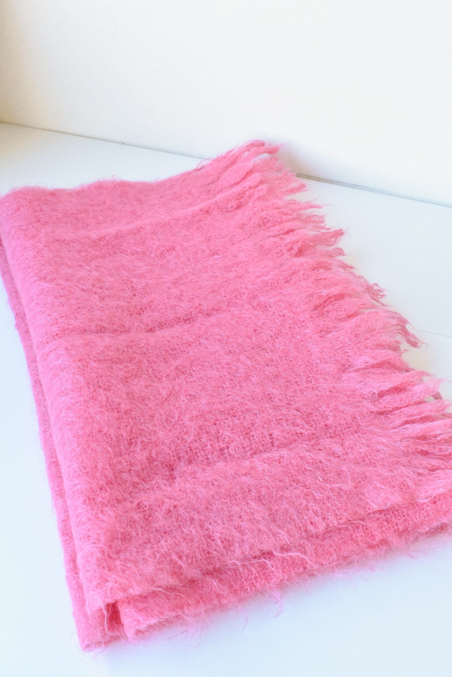 Pink Mohair scarf