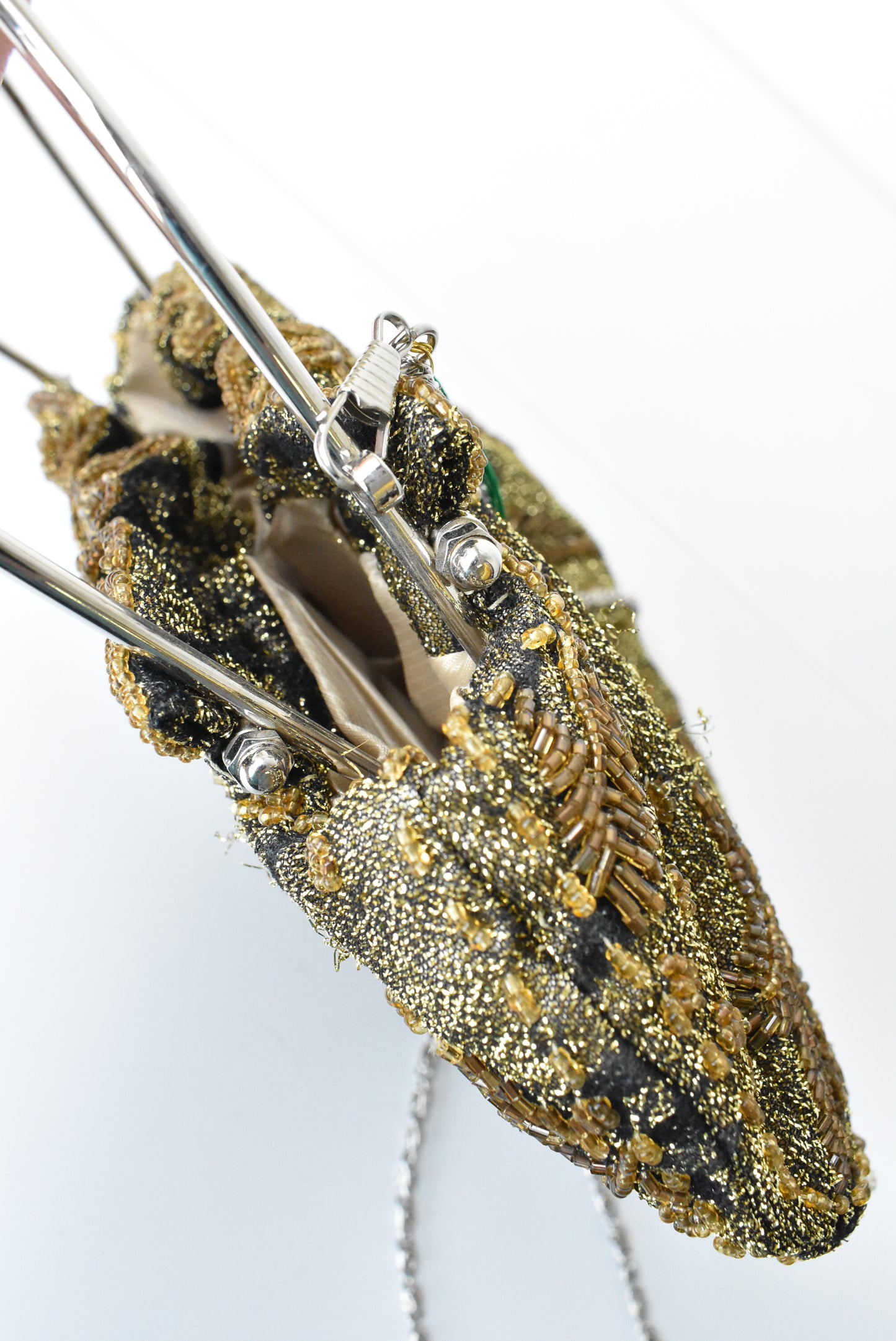 Retro beaded sparkly handbag