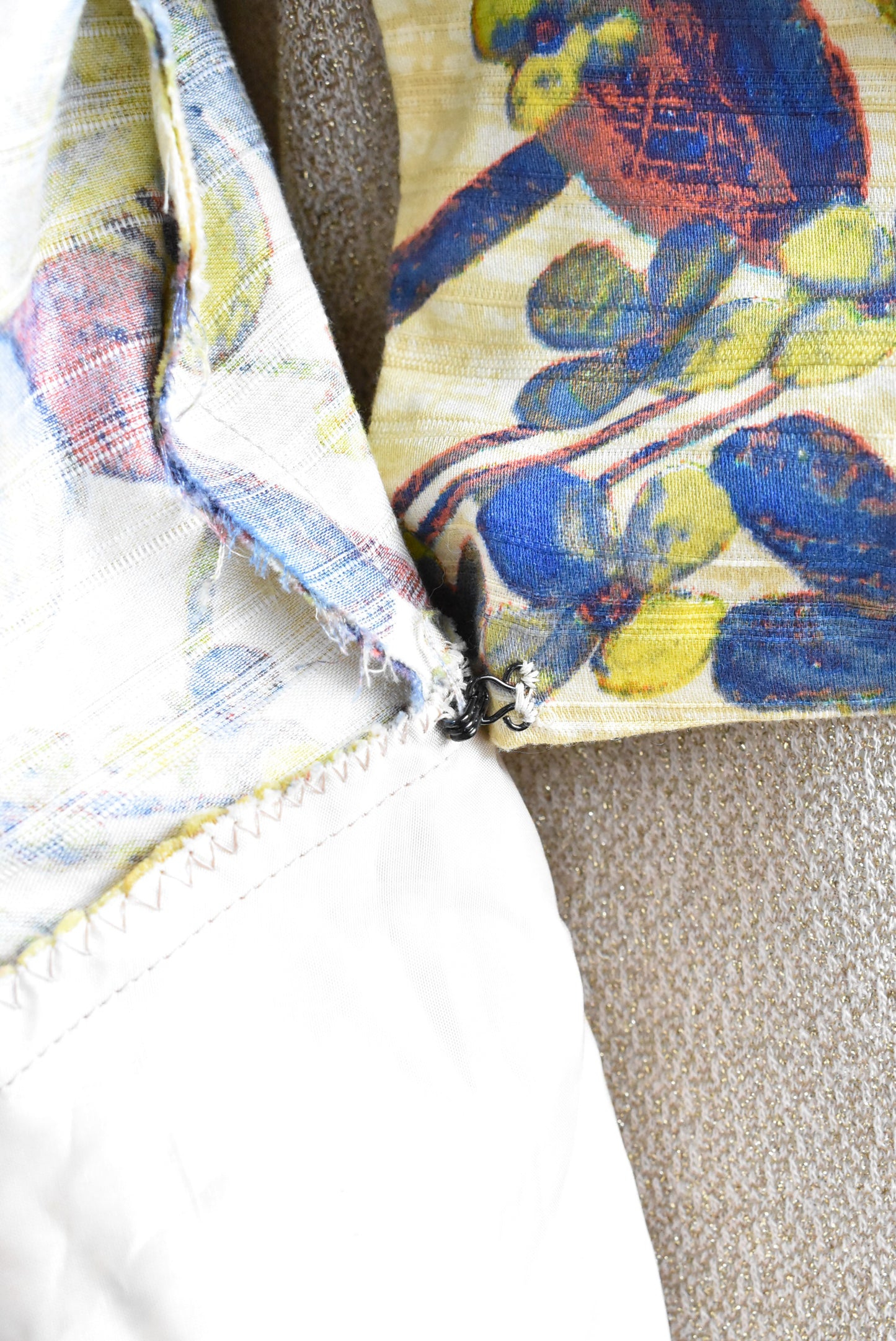 Handmade floral jacket, M