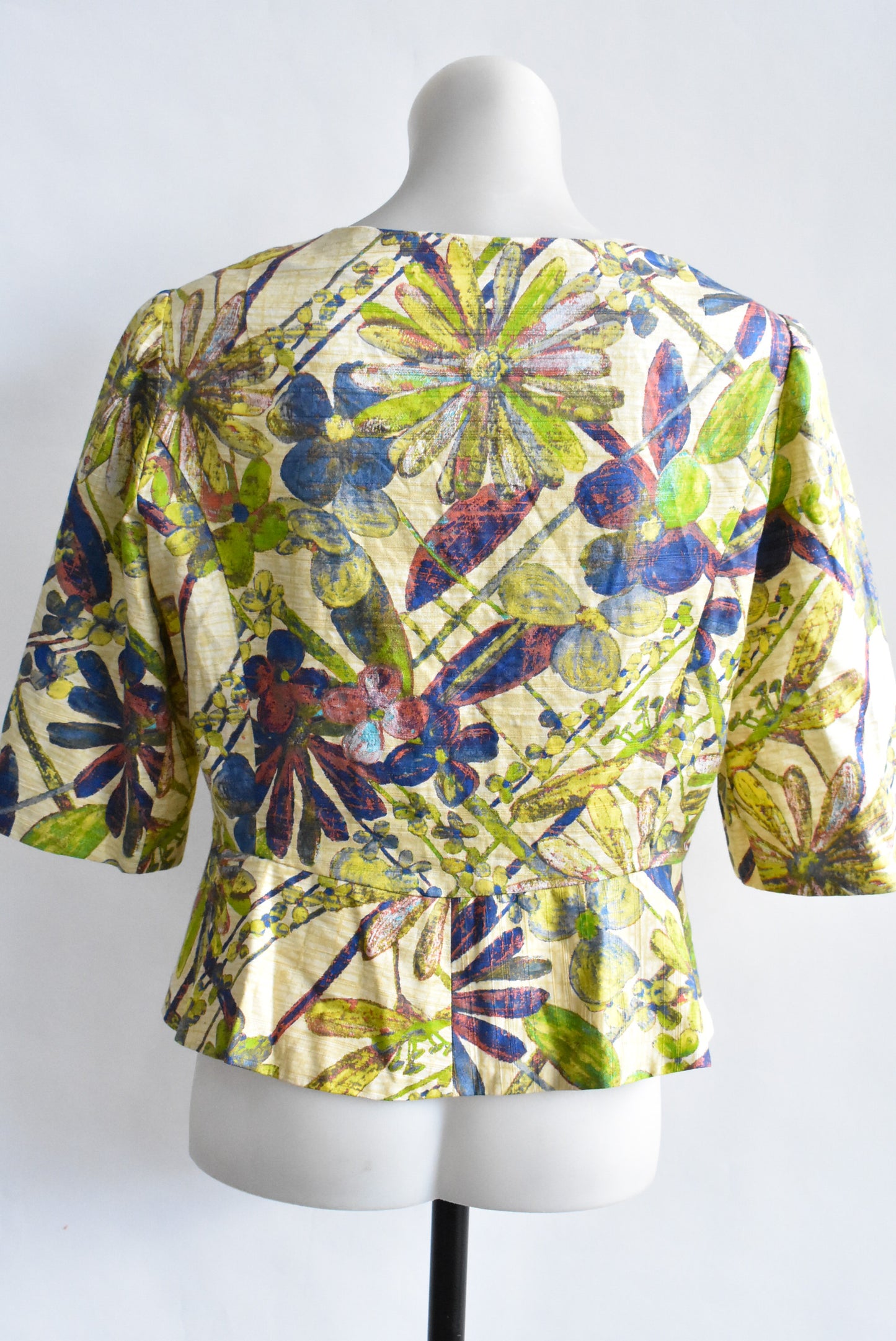 Handmade floral jacket, M