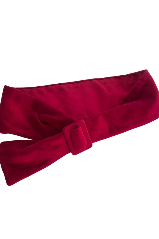 Vintage velvet satin belt