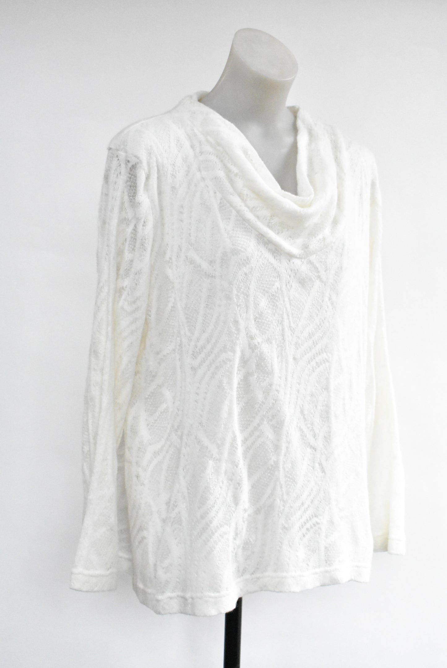 Cashews lace knit sweater, made in NZ, size 20