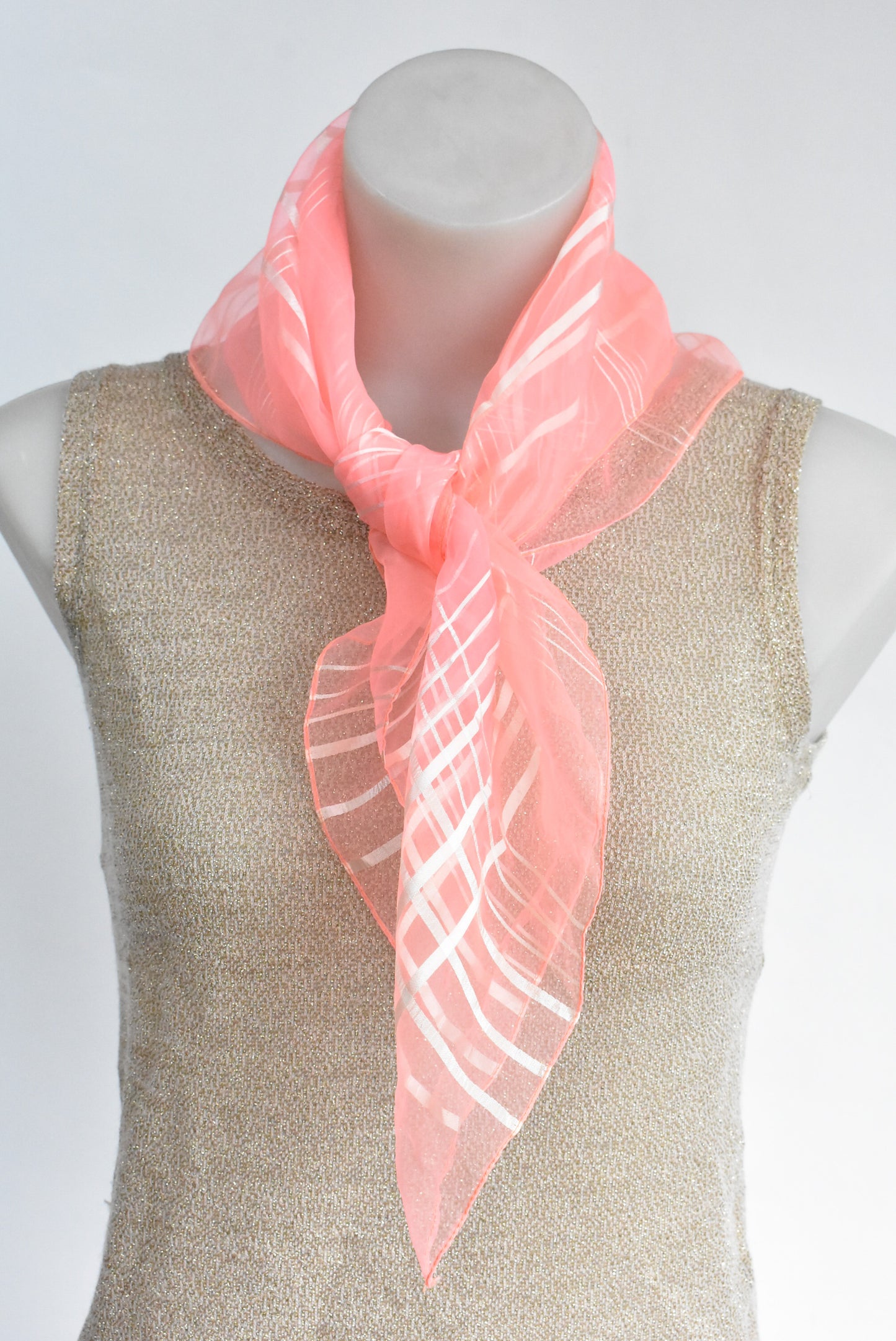 Vintage light pink scarf