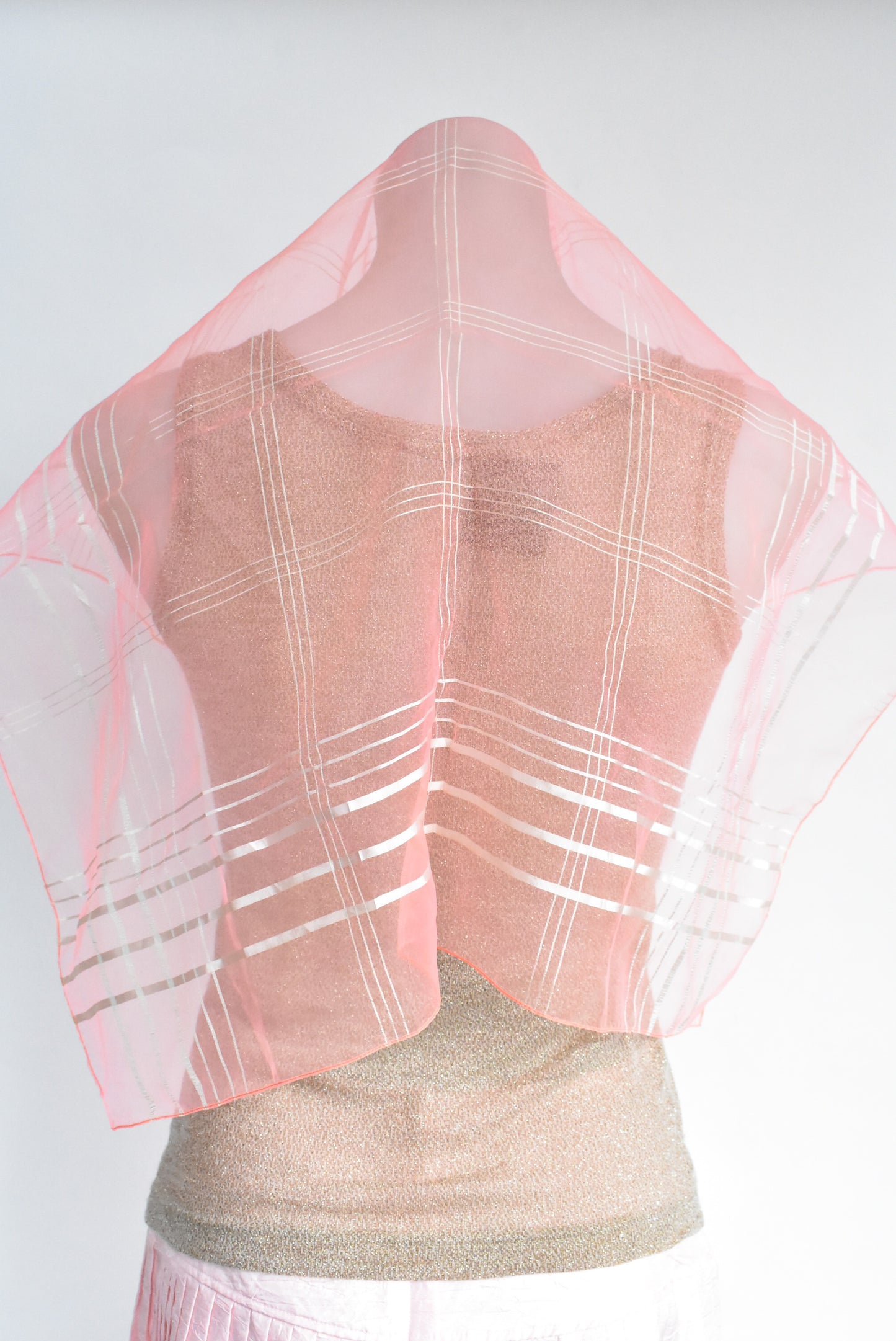 Vintage light pink scarf